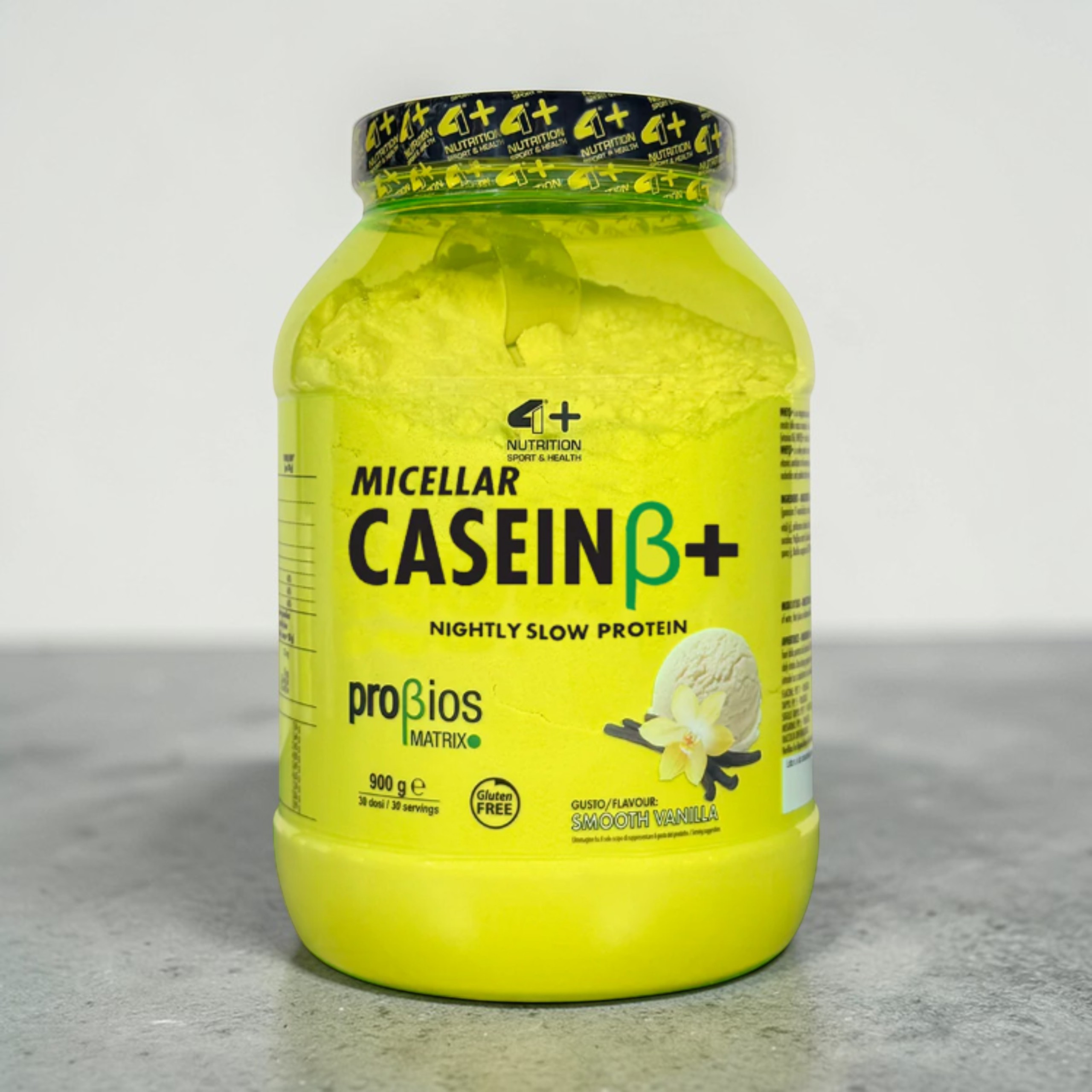 4+ NUTRITION - Micellar Casein+ - 900g - Smooth Vanilla