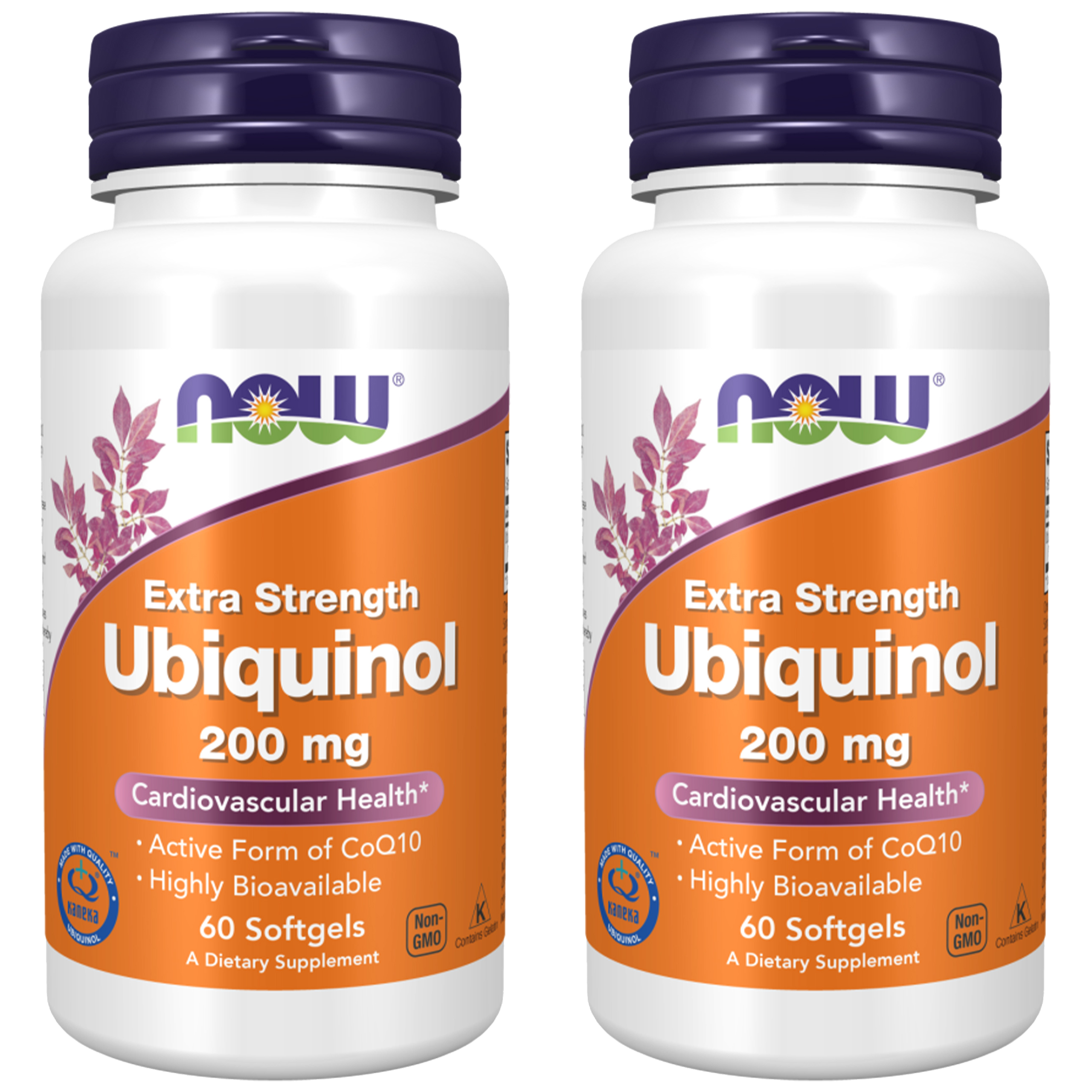 NOW Ubiquinol Extra Strength 200mg - 2x 60softgels