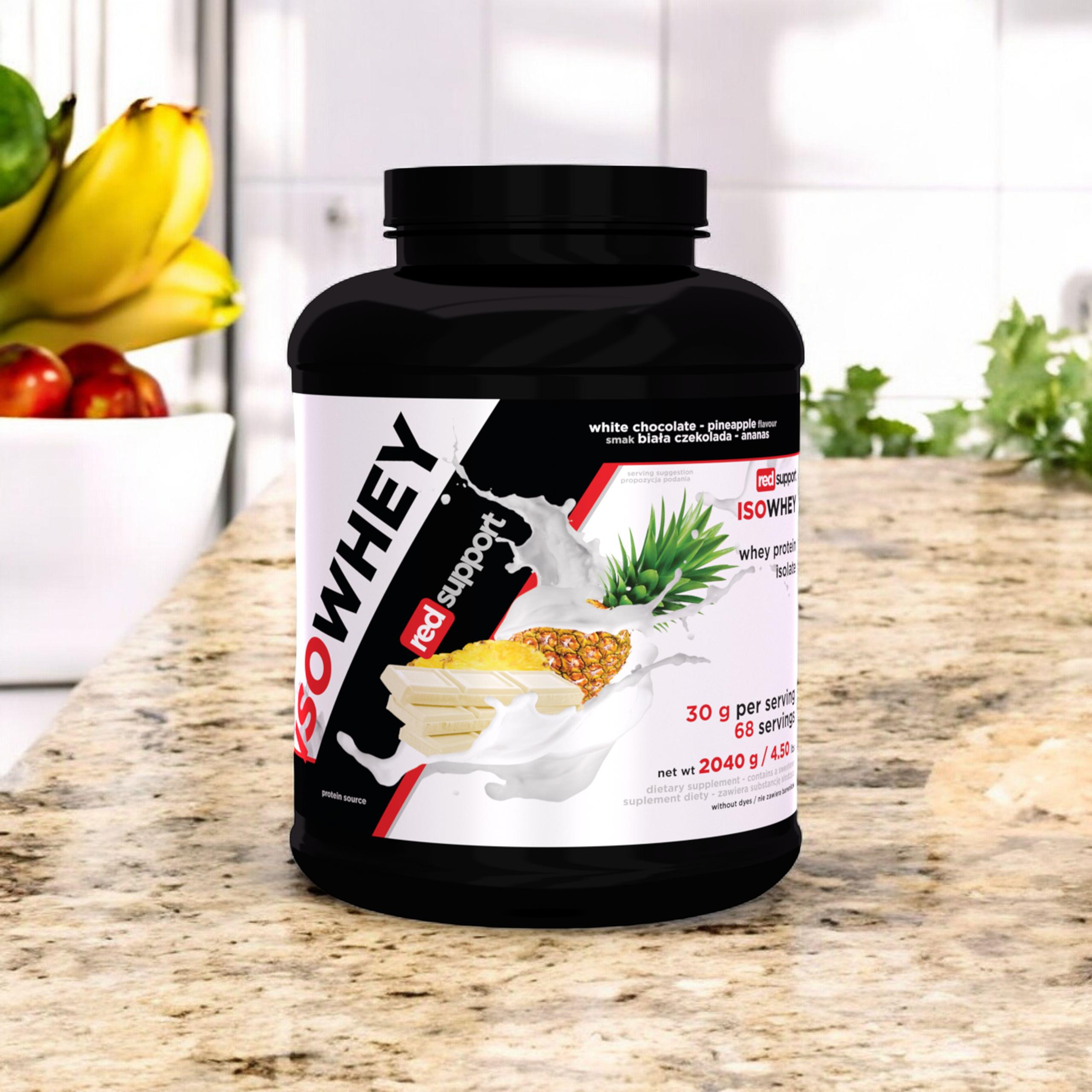 RED SUPPORT IsoWhey - 2040g - White Chocolate Pineapple - WYPRZEDAŻ - 31-07