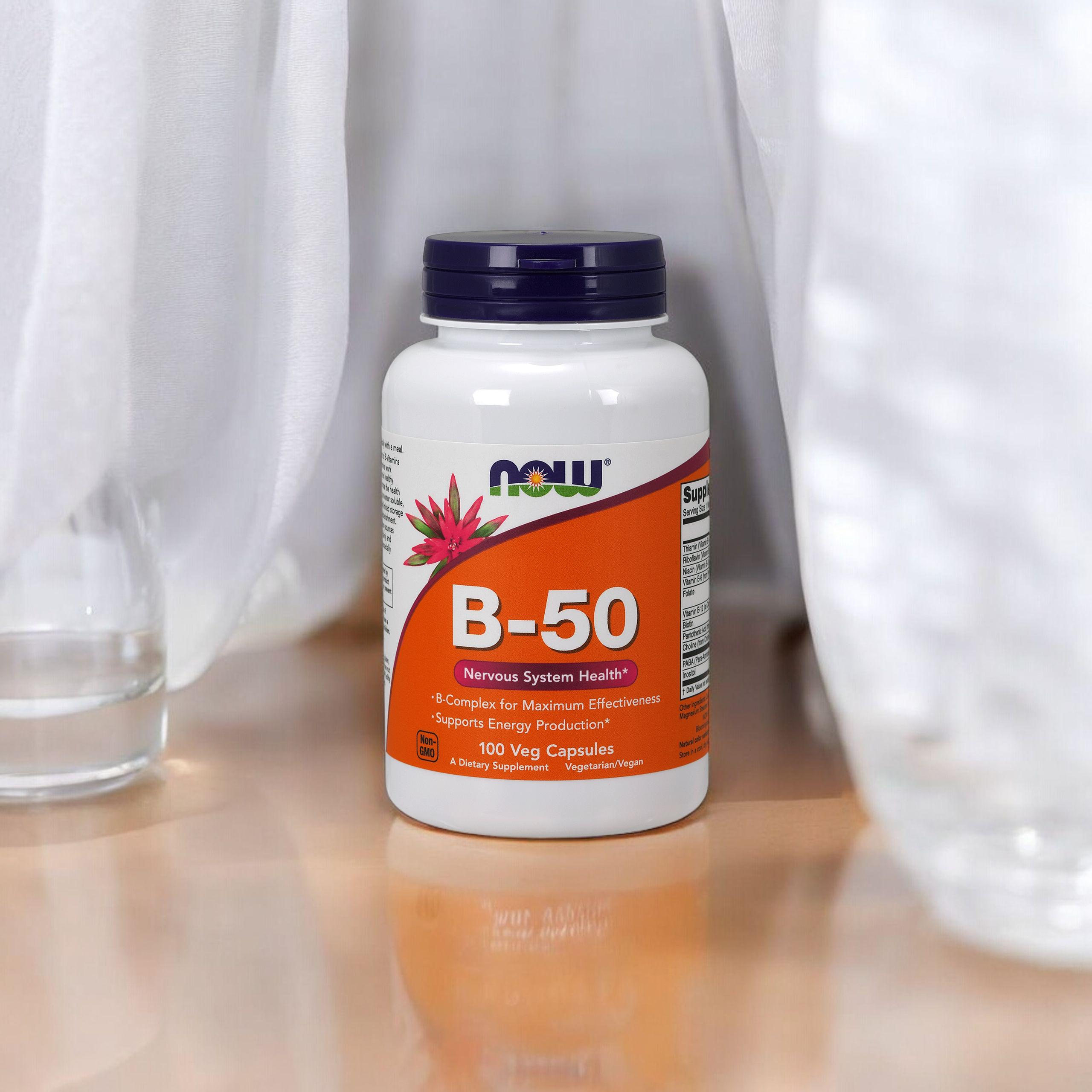 NOW Vitamin B-50 - 3x 100vcaps