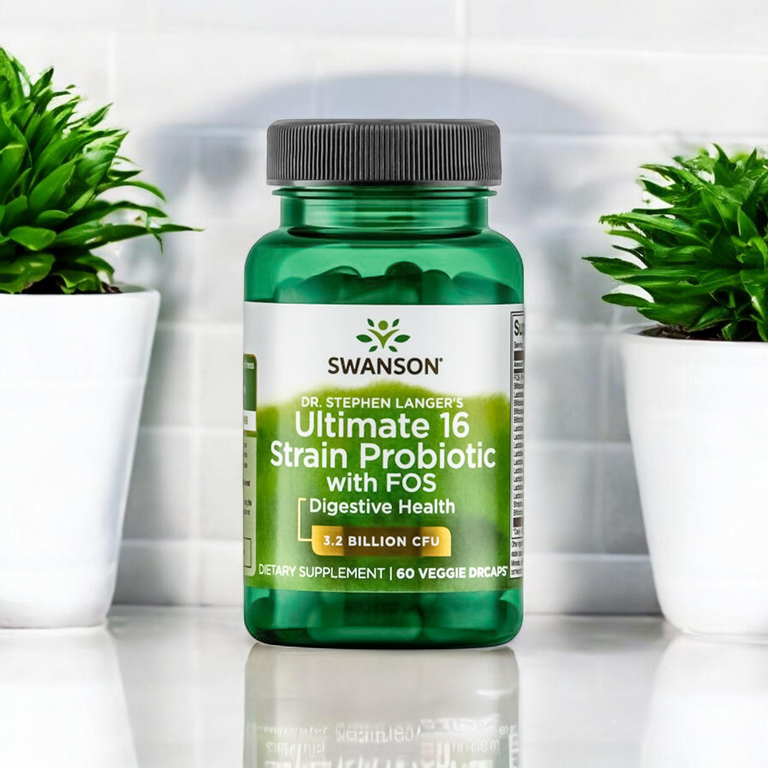 SWANSON Ultimate 16 Strain Probiotic with Fos - 3x 60vcaps