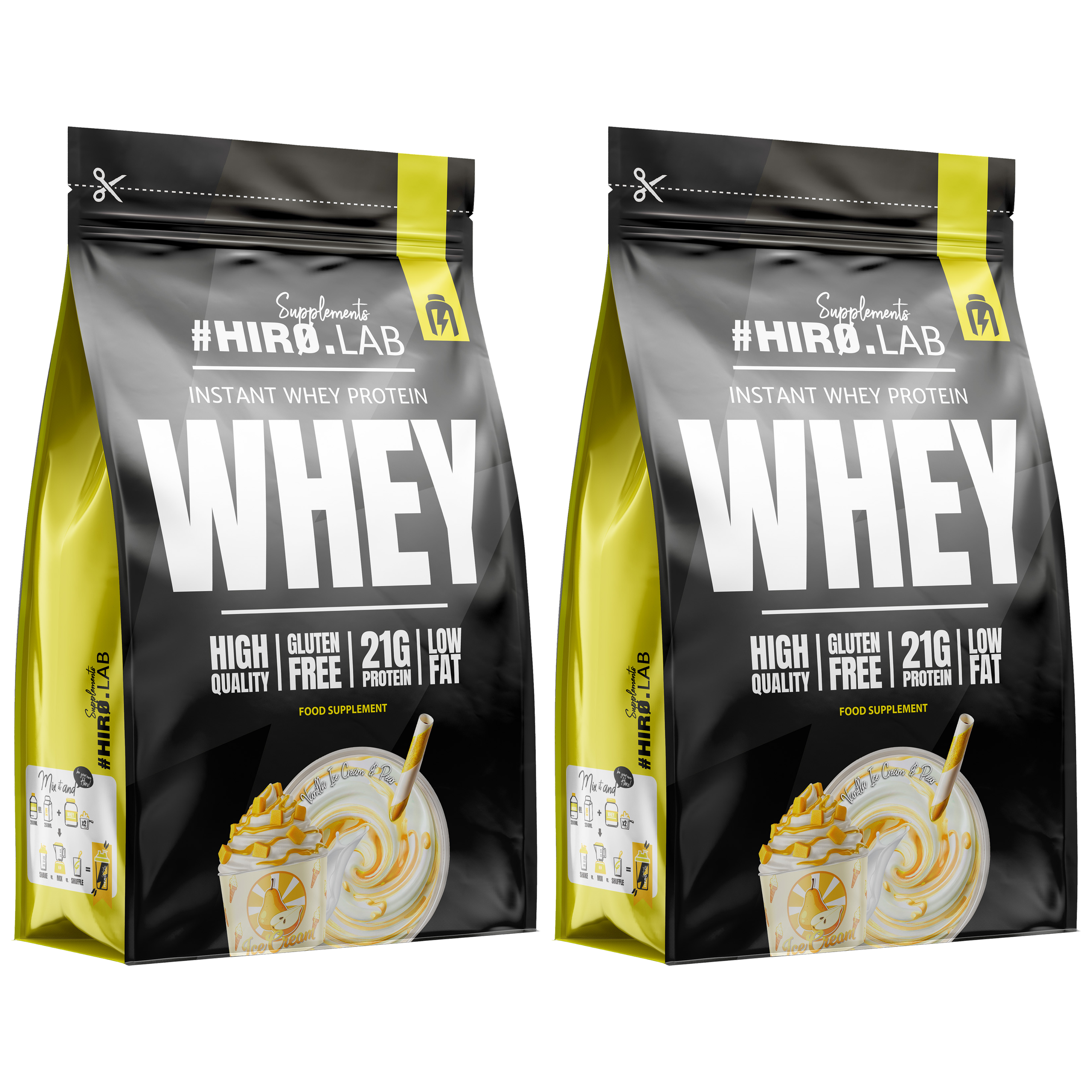 HIRO.LAB Instant Whey Protein - 2x 2000g (BAG)