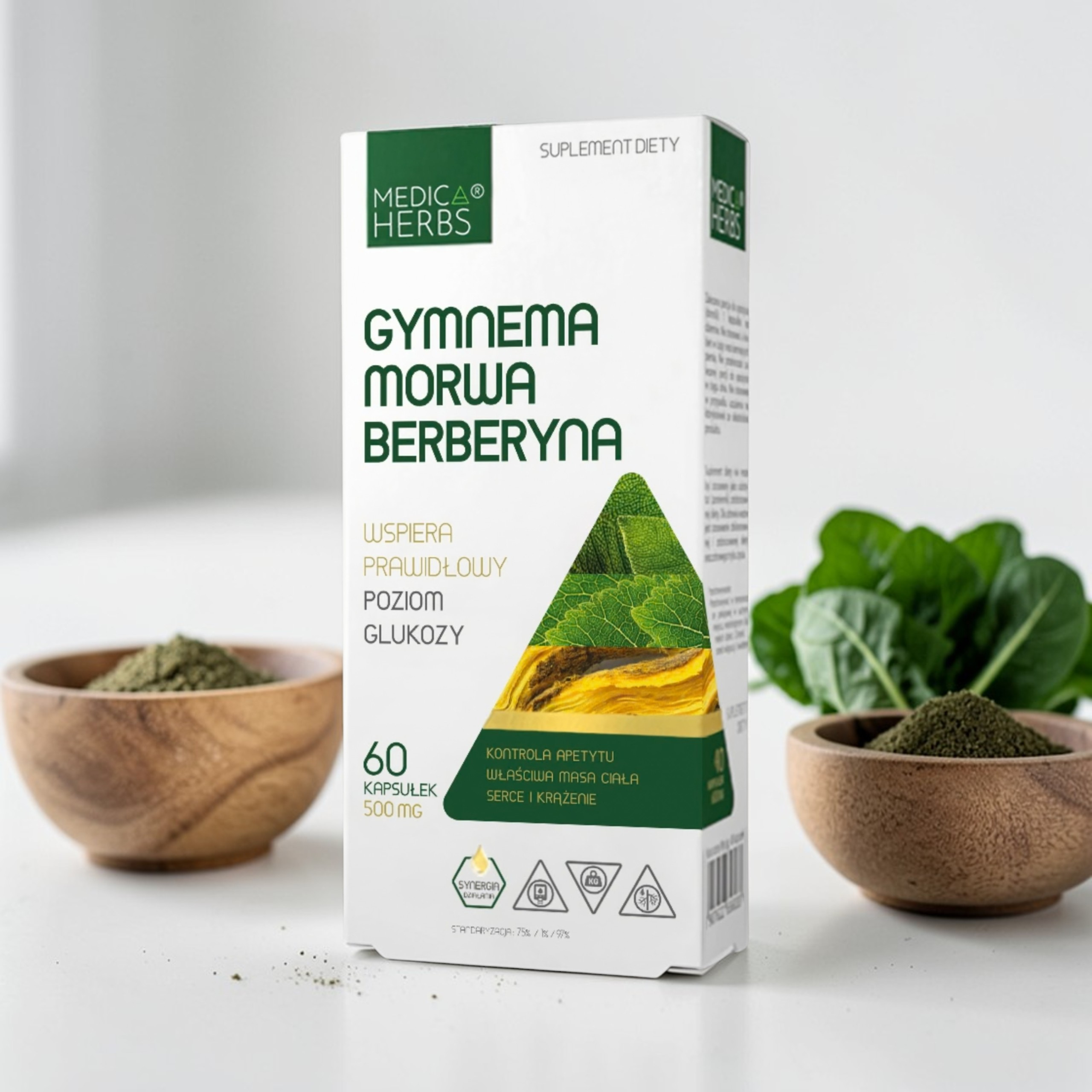MEDICA HERBS - Gymnema Morwa Berberyna - 2x 60caps.