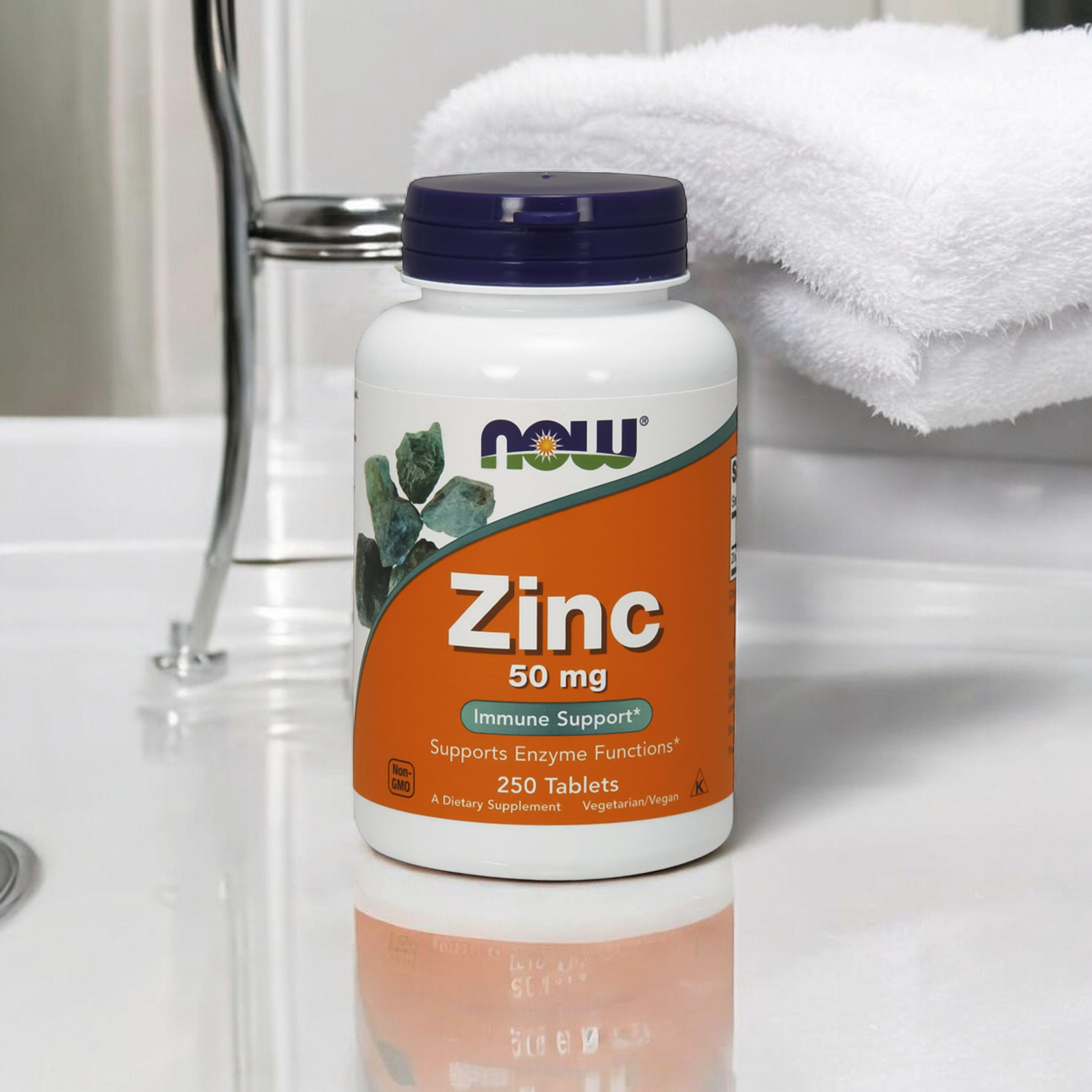 NOW Zinc 50mg - 2x 250tabs