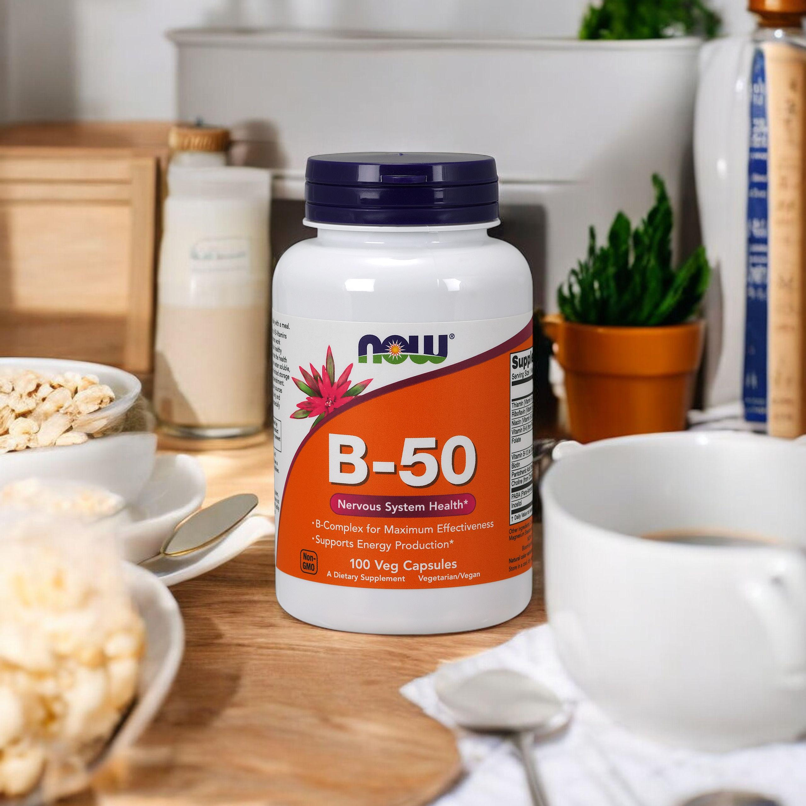 NOW Vitamin B-50 - 3x 100vcaps