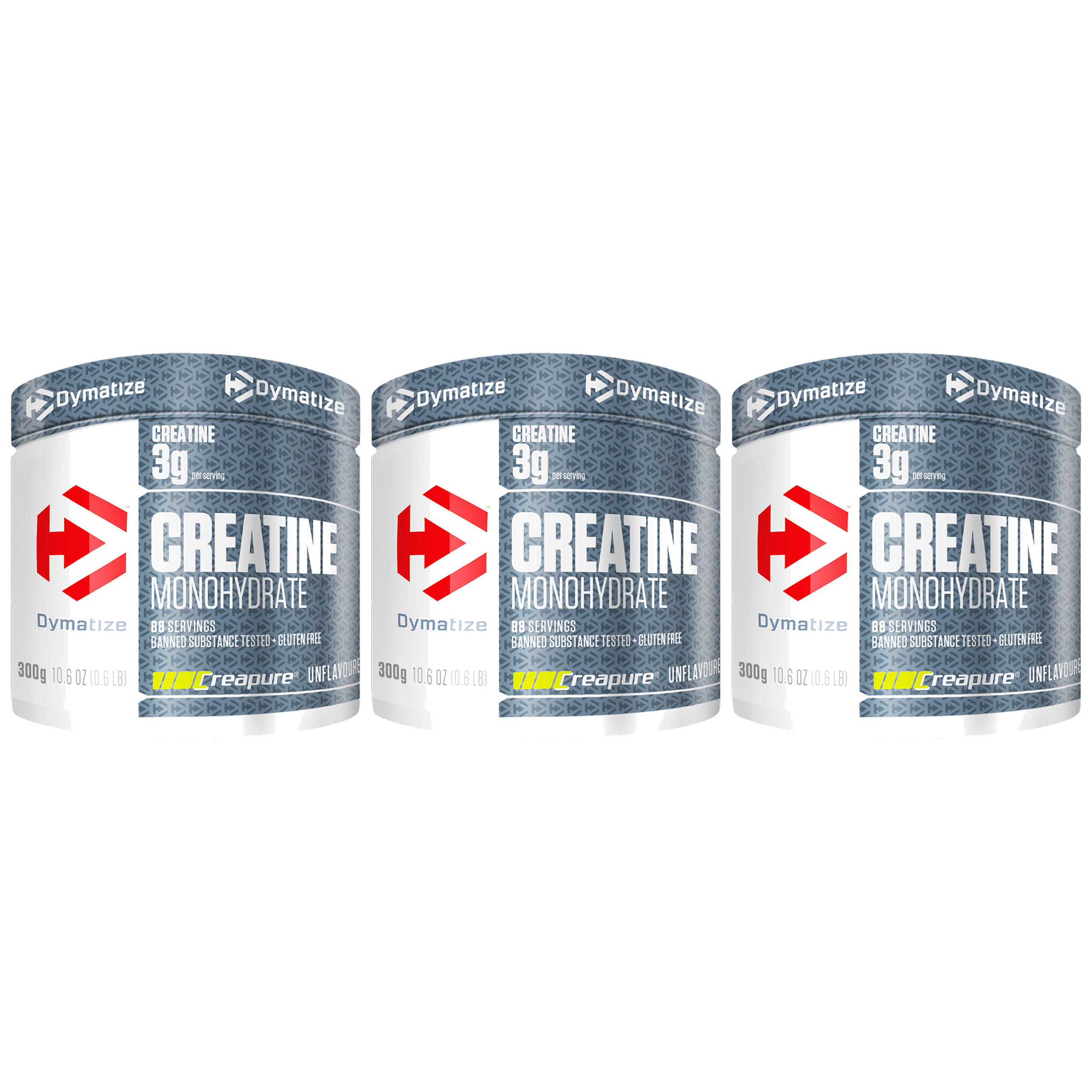 DYMATIZE Creatine Monohydrate NEW - 3x 300g