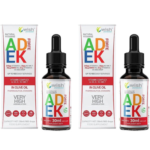 WISH Vitamin ADEK Forte - 2x 30 ml