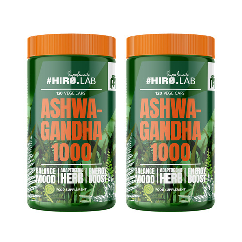 HIRO.LAB Ashwagandha 1000mg - 2x 120vcaps
