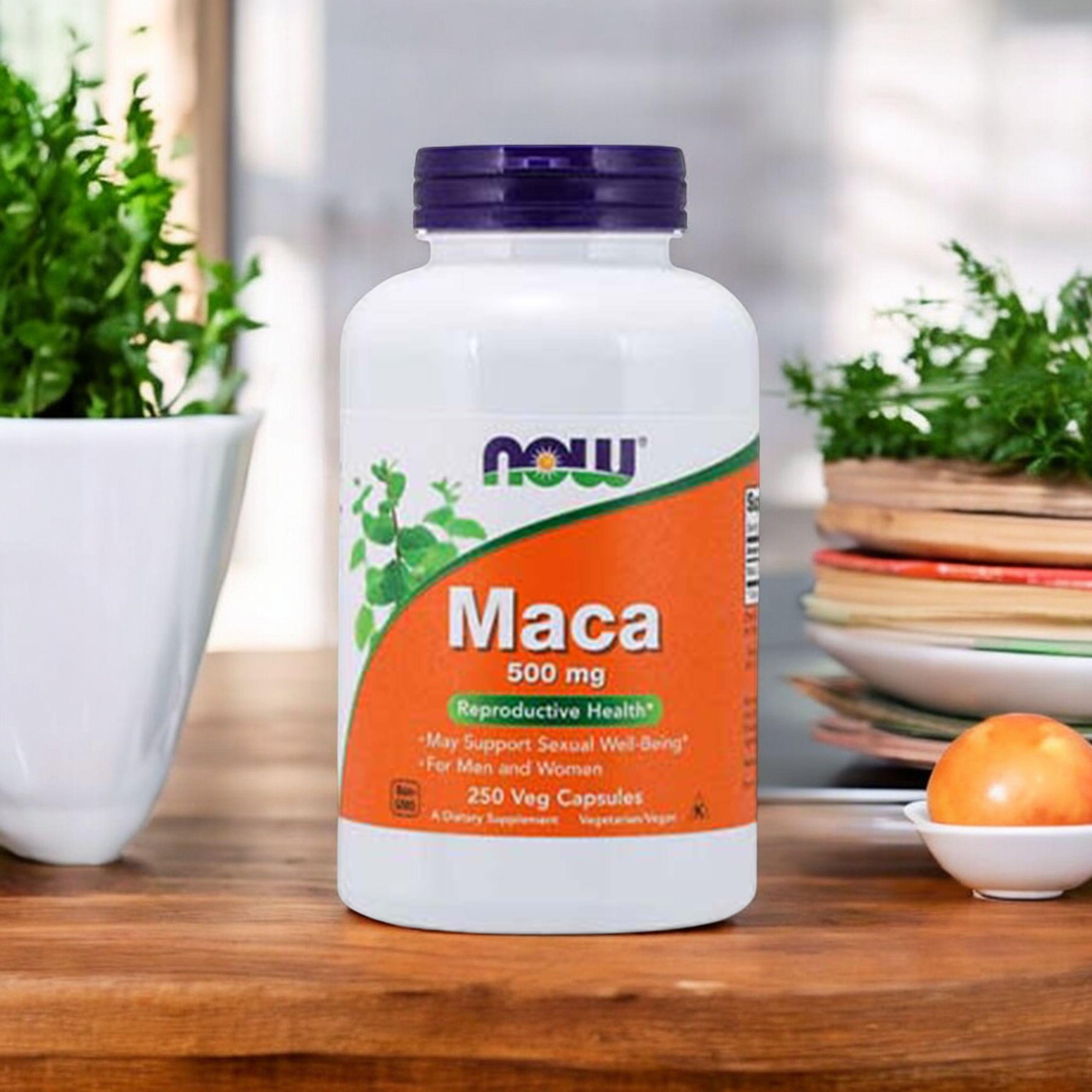 NOW Maca 500mg - 2x 250vcaps.