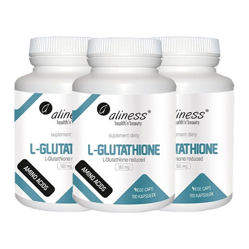 ALINESS L-Glutathione 500mg - 3x 100cap - Glutation