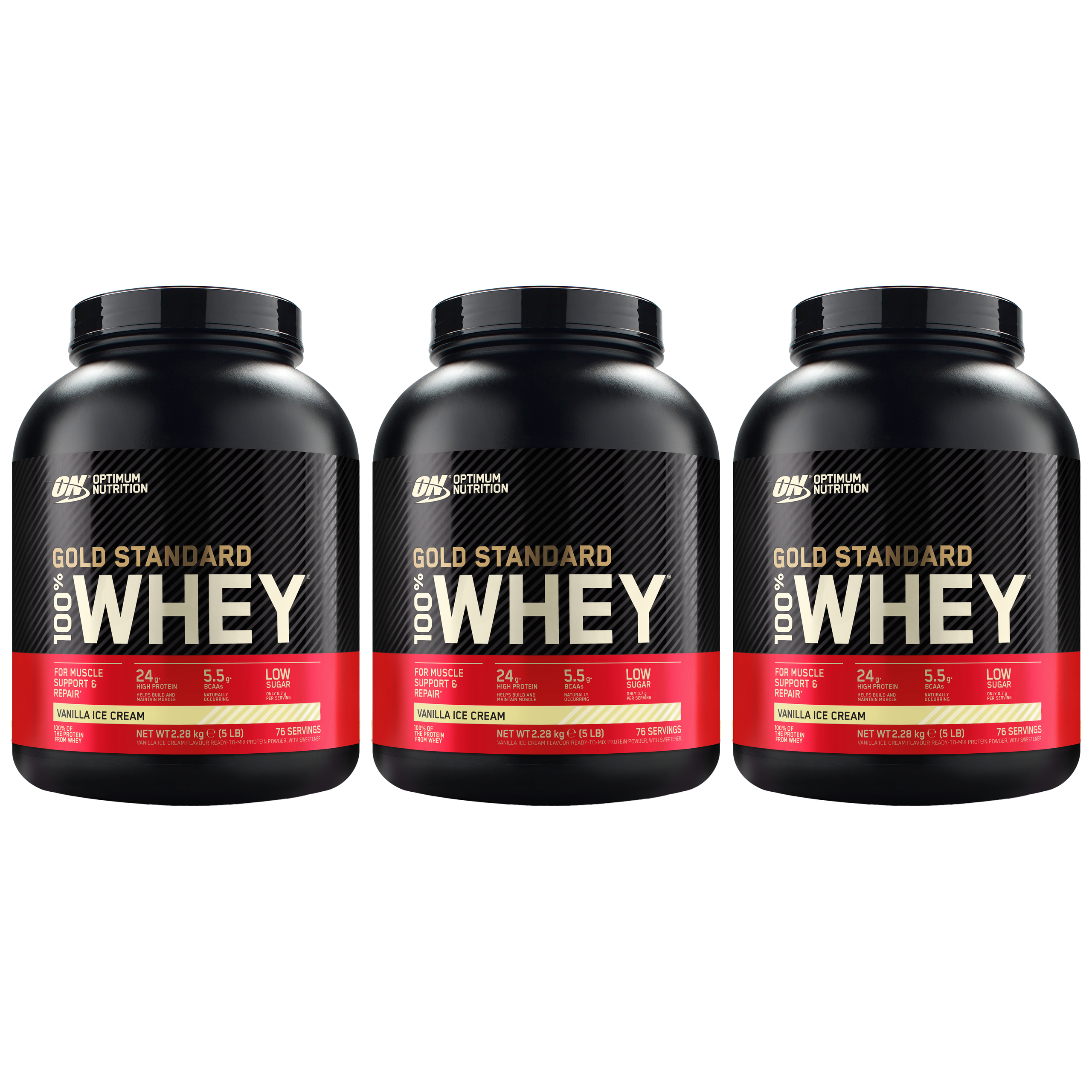 OPTIMUM NUTRITION Whey Gold Standard - 3x 2280g