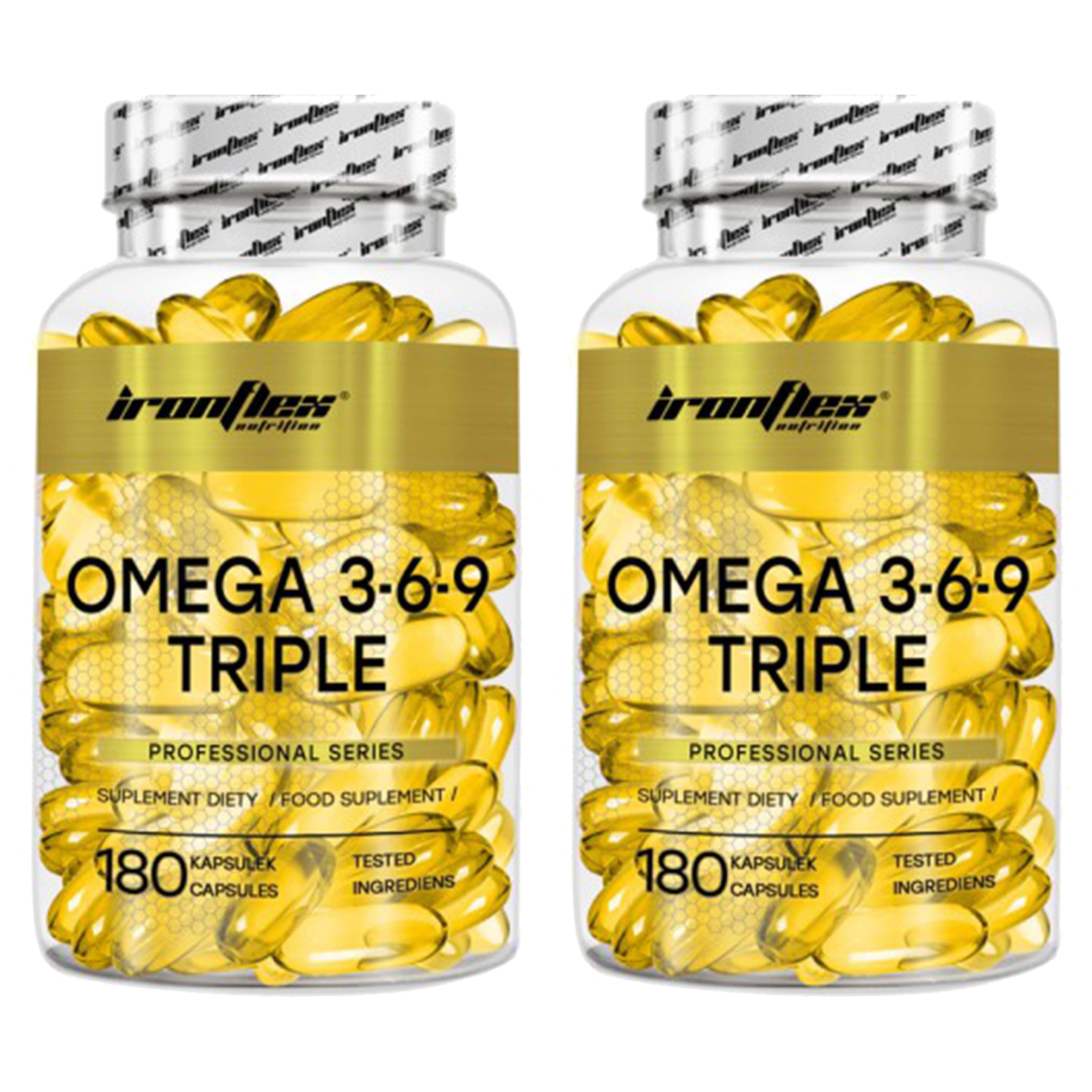 IronFlex Omega 3-6-9 Triple - 2x 180caps.