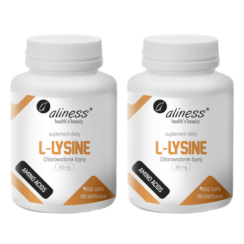 ALINESS - L-Lysine 500mg - 100vcaps. x2