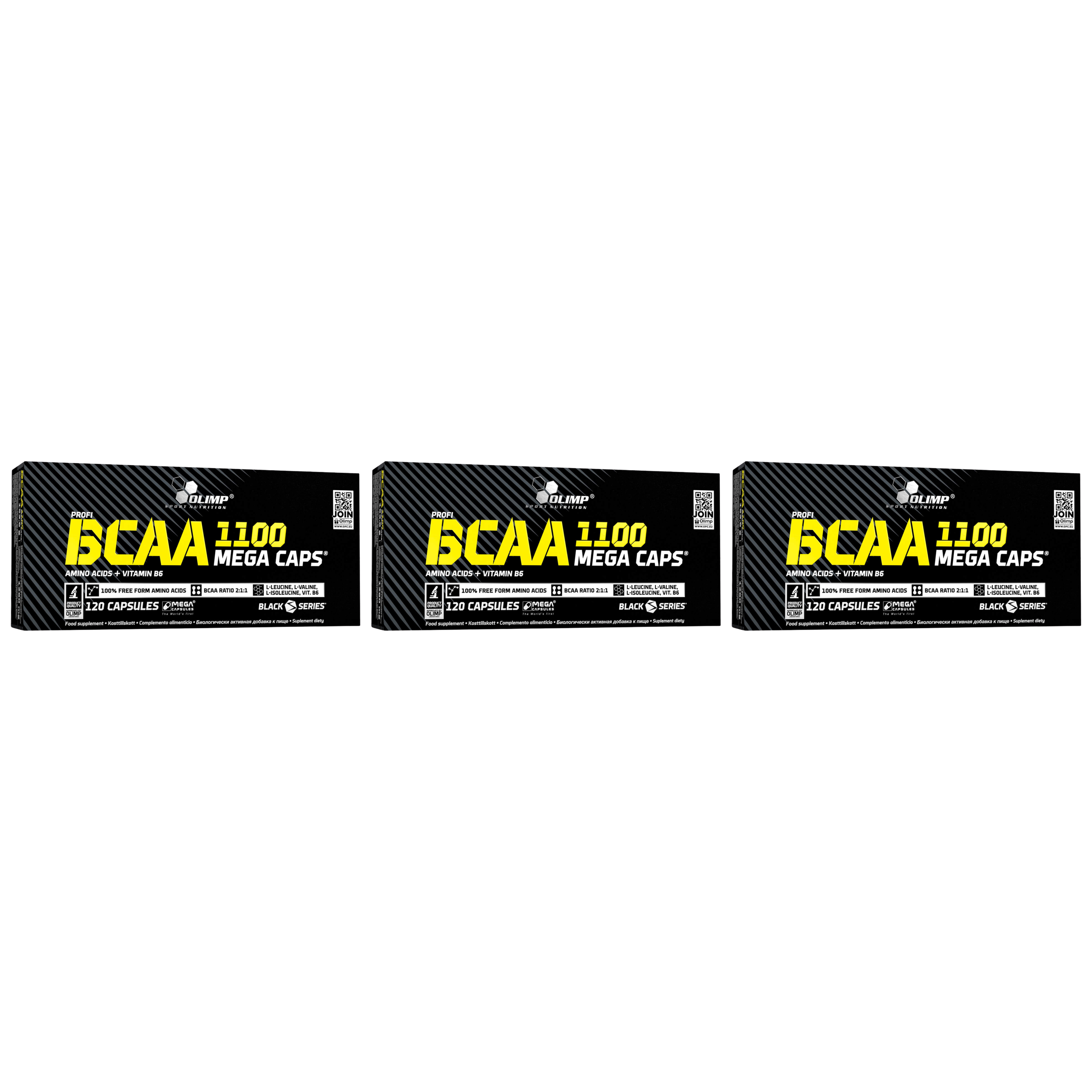 OLIMP BCAA 1100 Mega Caps - 3x 30caps.