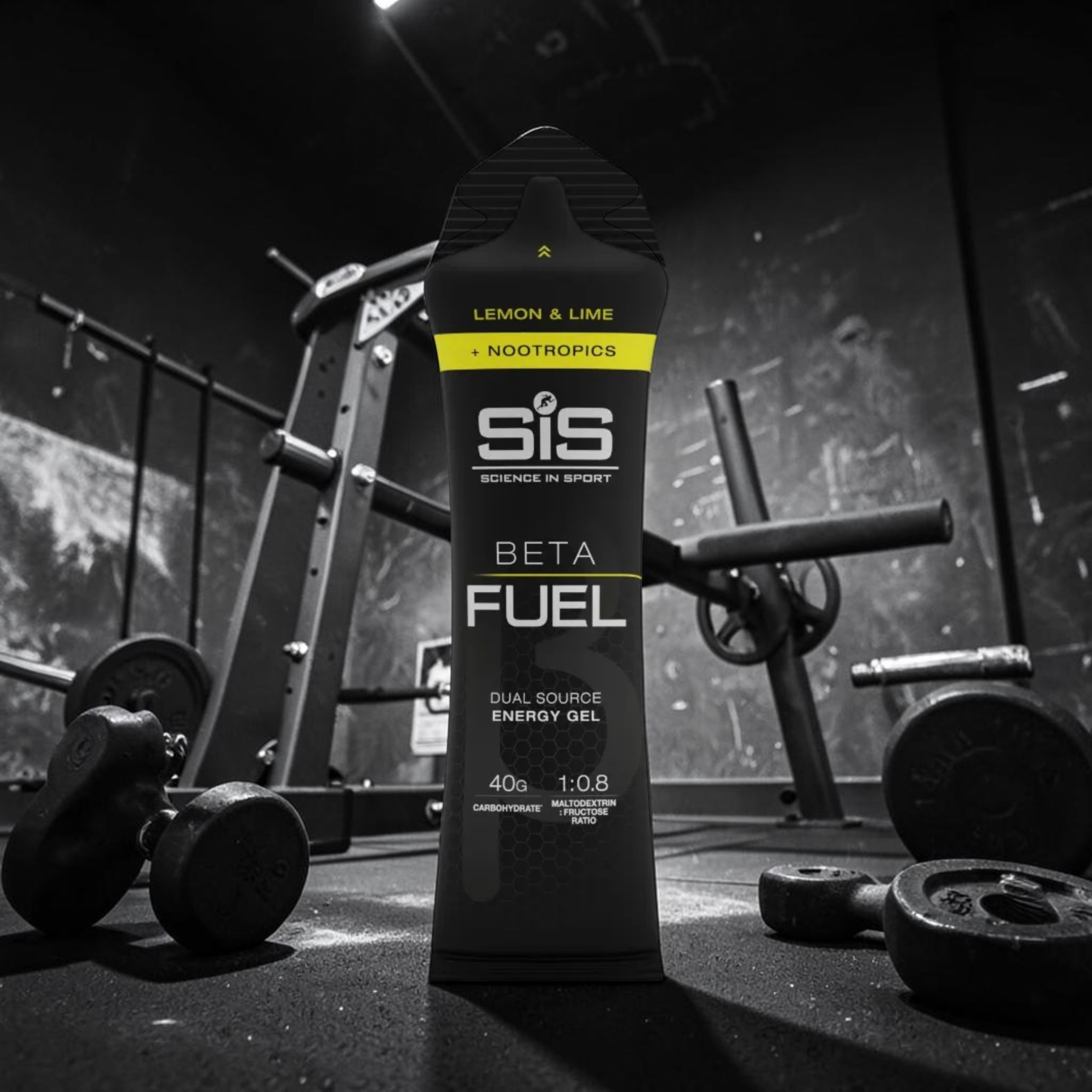 SIS (SCIENCE IN SPORT) - Beta Fuel Energy Gel + Nootropics - 2x 60ml - Lemon Lime