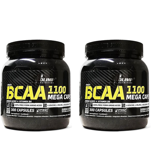 OLIMP BCAA 1100 Mega Caps - 2x 300caps.
