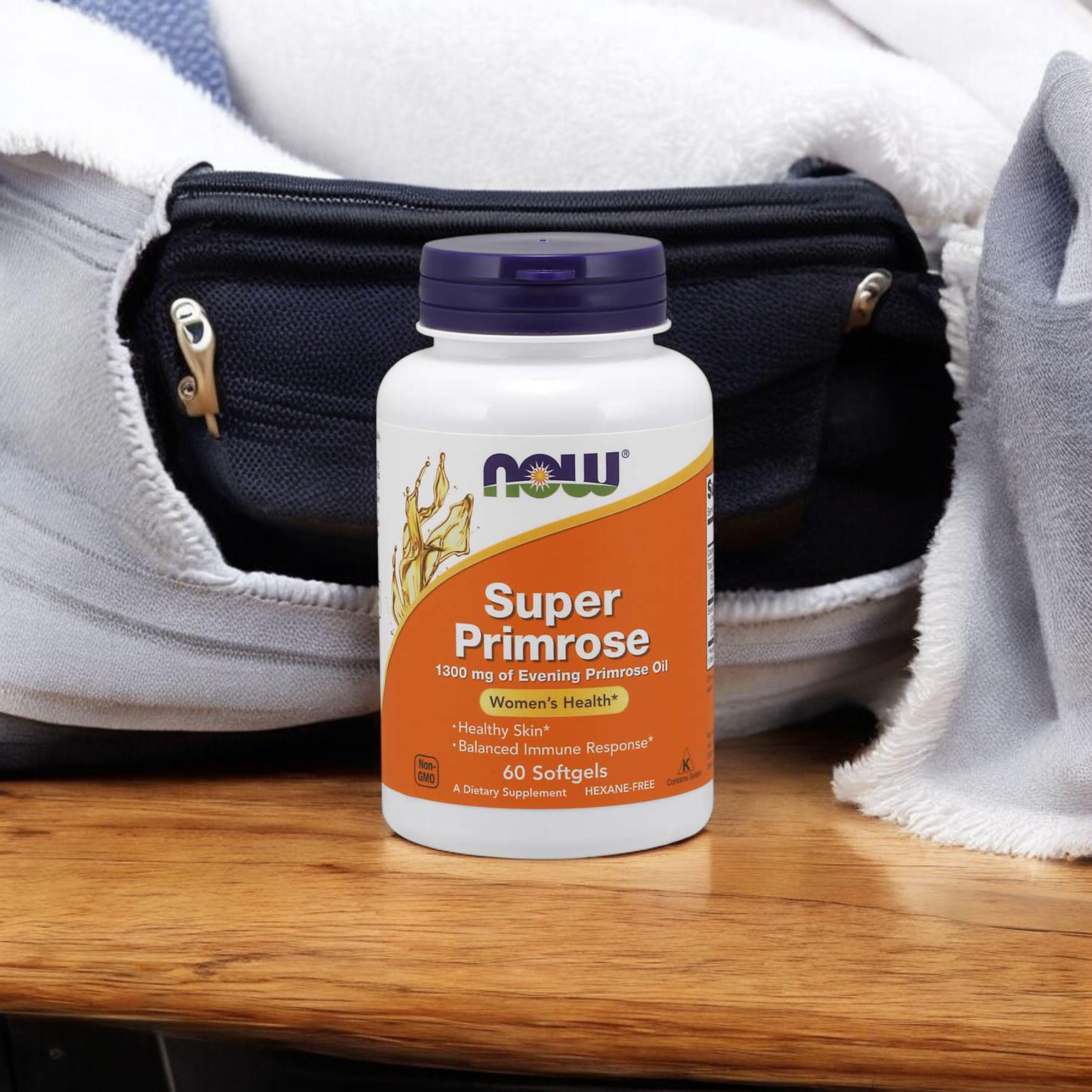 NOW Super Primrose - 60softgels. - Olej z Wiesiołka Dwuletniego