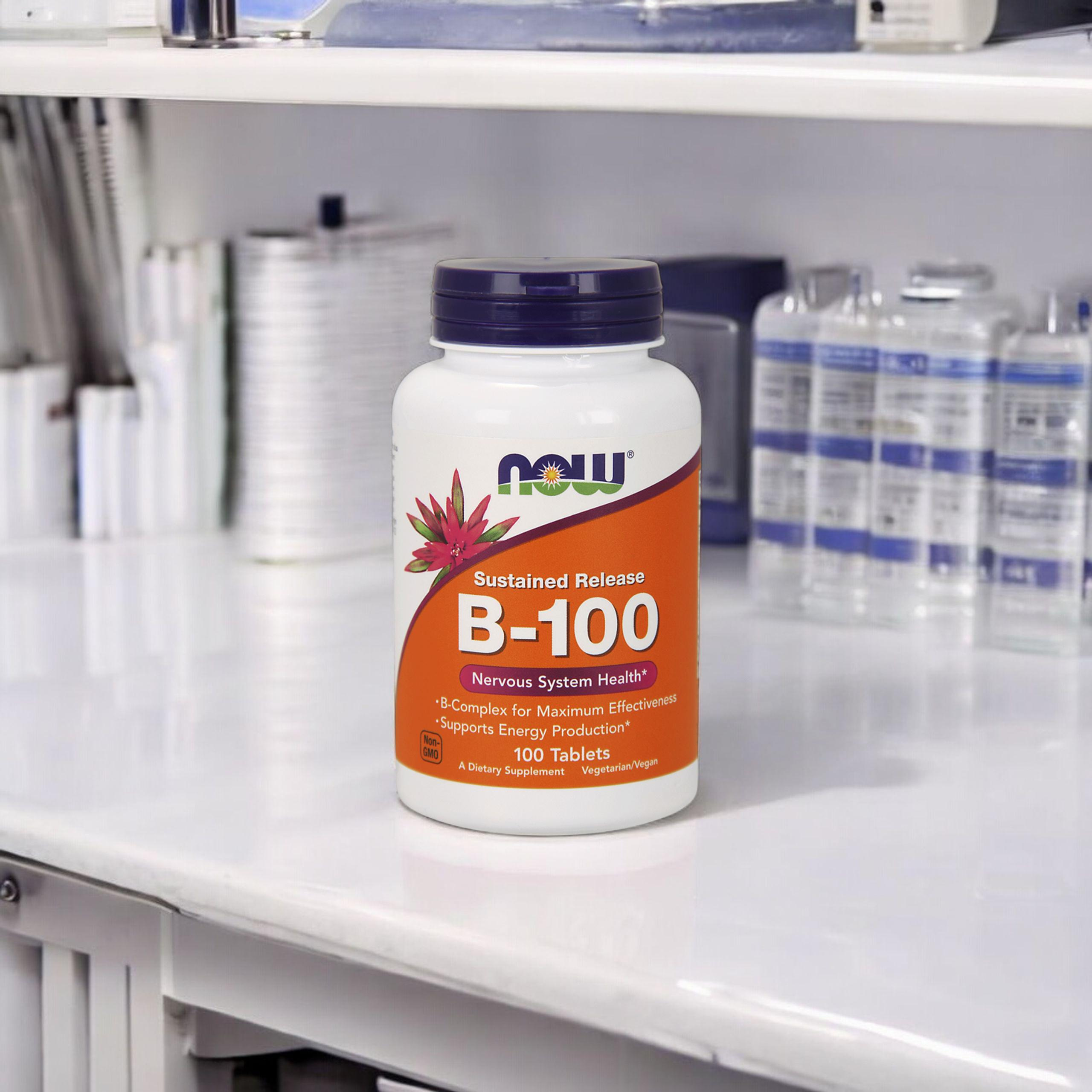 NOW Vitamin B-100 - 2x 100tabs.