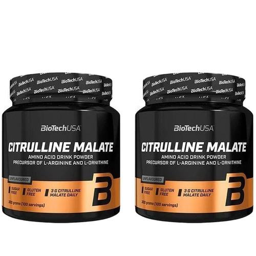 BioTech USA - Citrulline Malate - 2x 300g - Green Apple