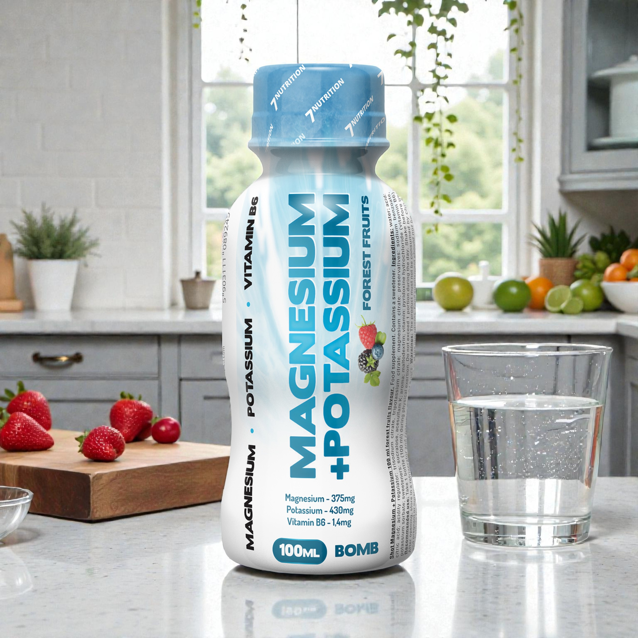 7 NUTRITION - Magnesium + Potassium Shot - 12x 2x 100ml - Forest Fruits