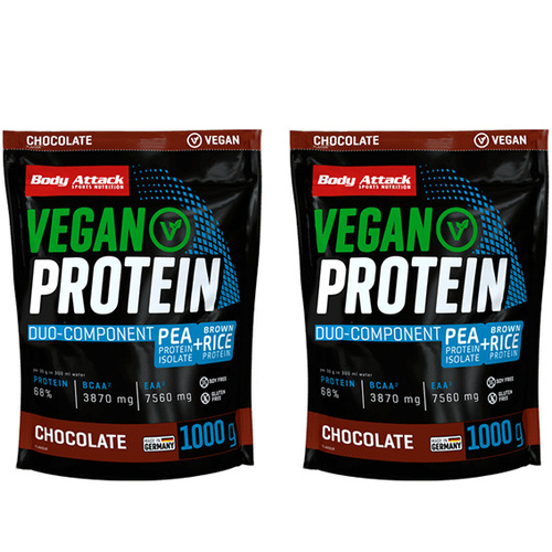 BODY ATTACK Vegan Protein - 2x 1000g