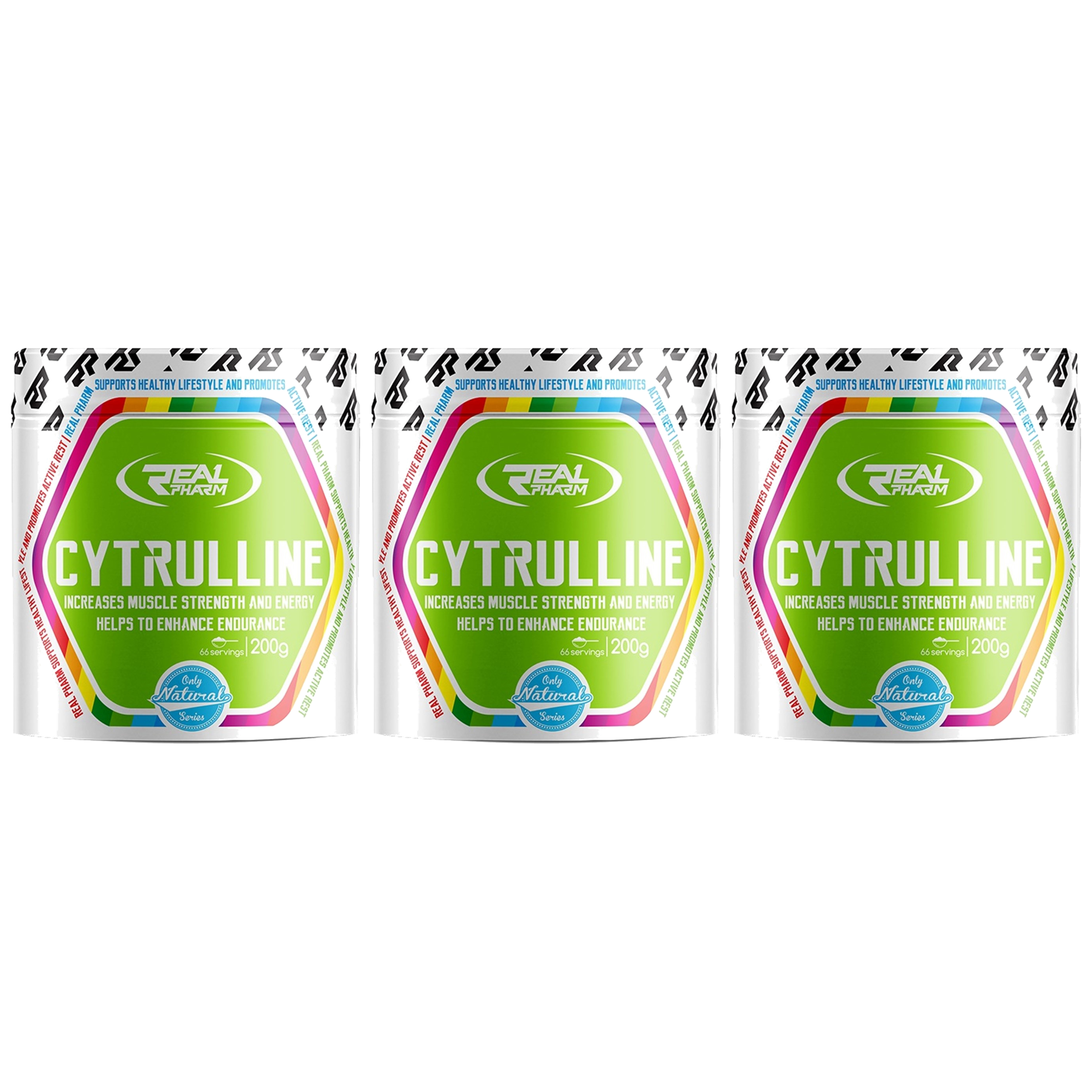 REAL PHARM Citrulline - 3x 200g