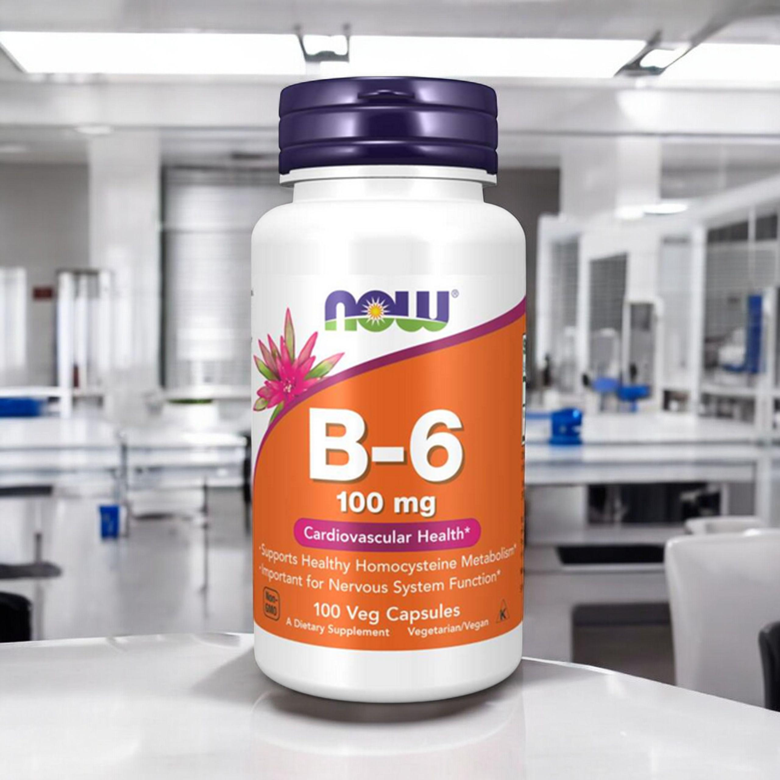 NOW Vitamin B-6 - 2x 100vcaps