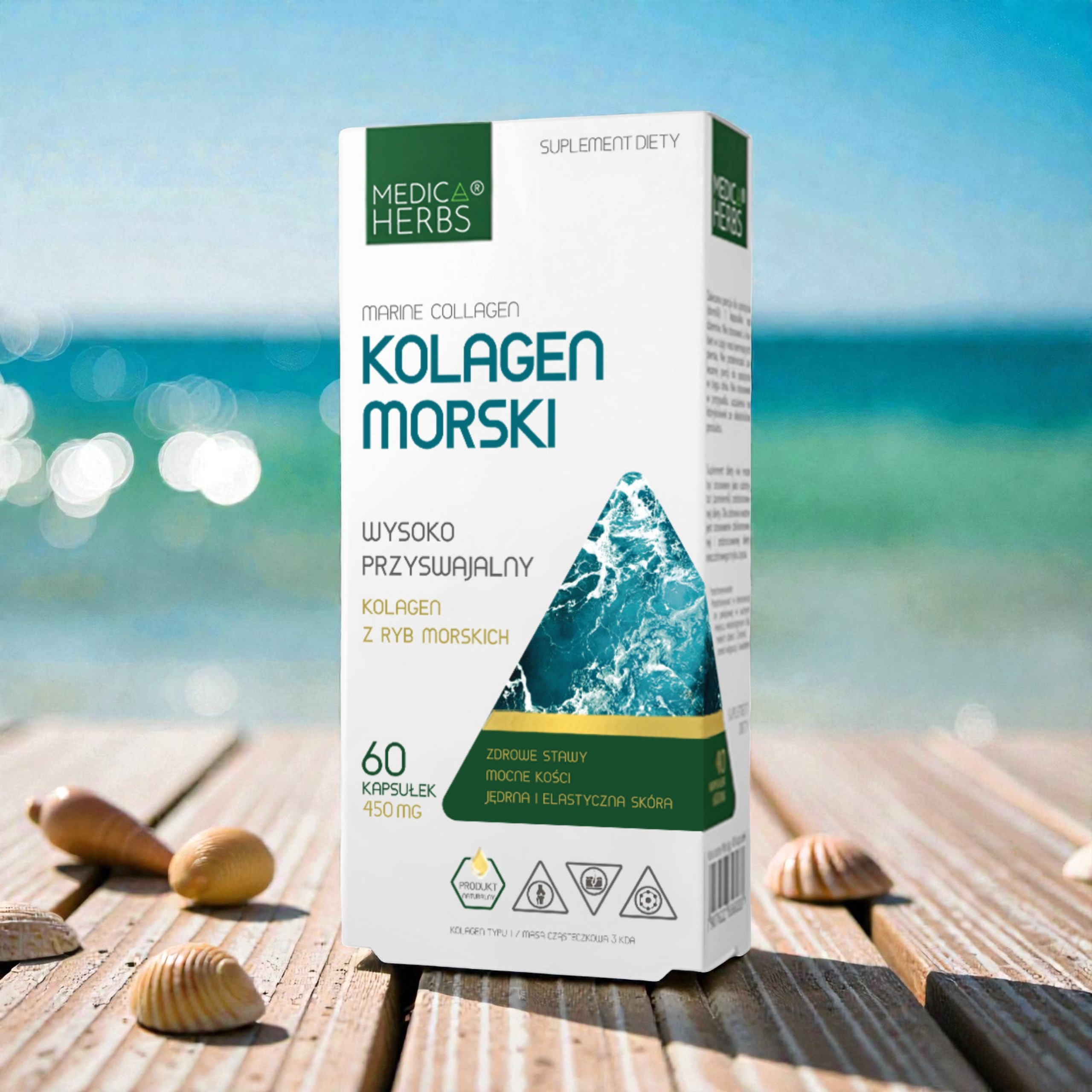 MEDICA HERBS - Kolagen Morski 450mg - 3x 60caps.