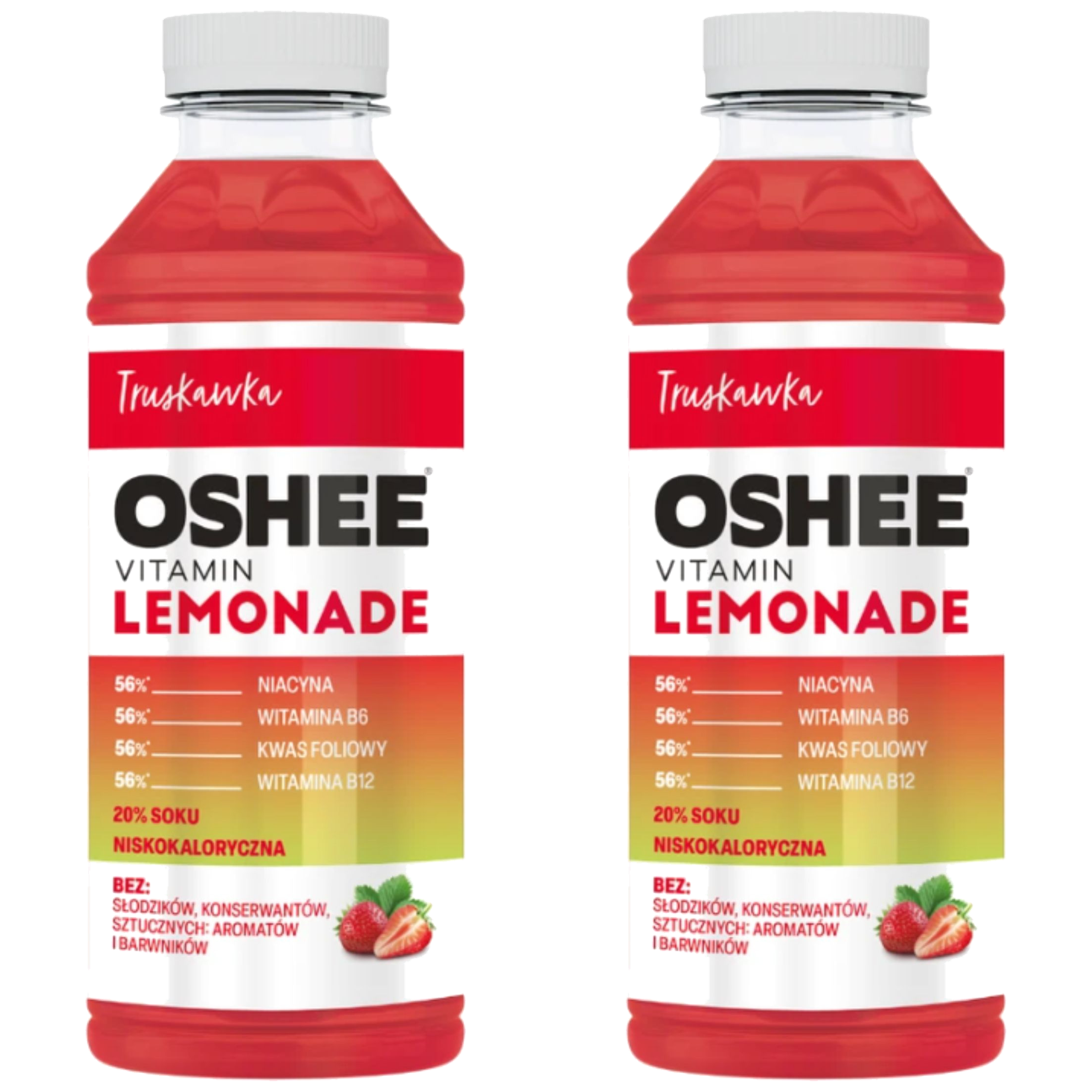 OSHEE - Oshee Vitamin Lemonade - 2x 555ml - Strawberry