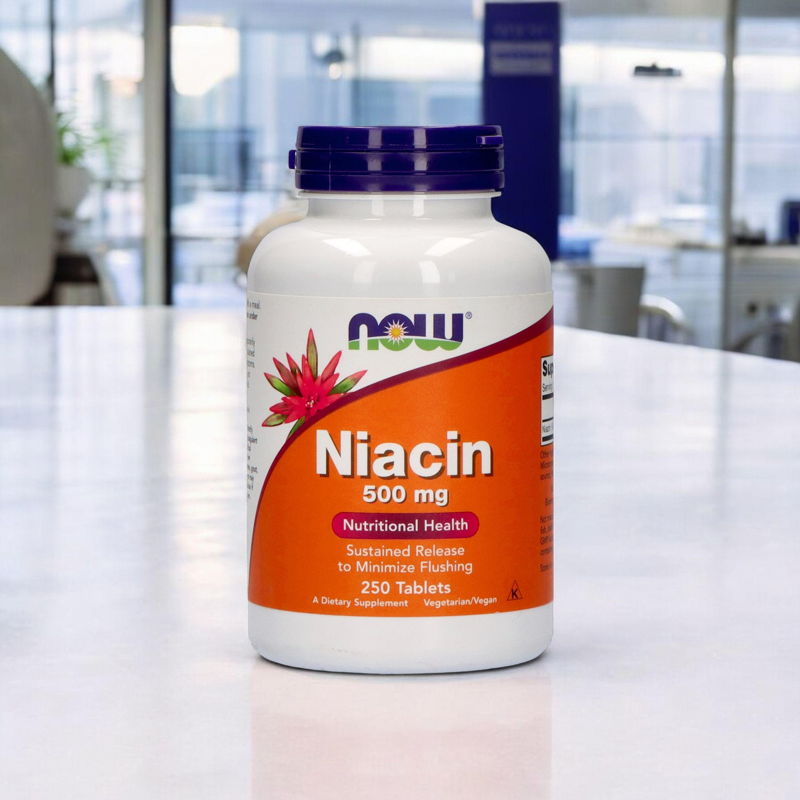 NOW Niacin 500mg - 3x 250tabs