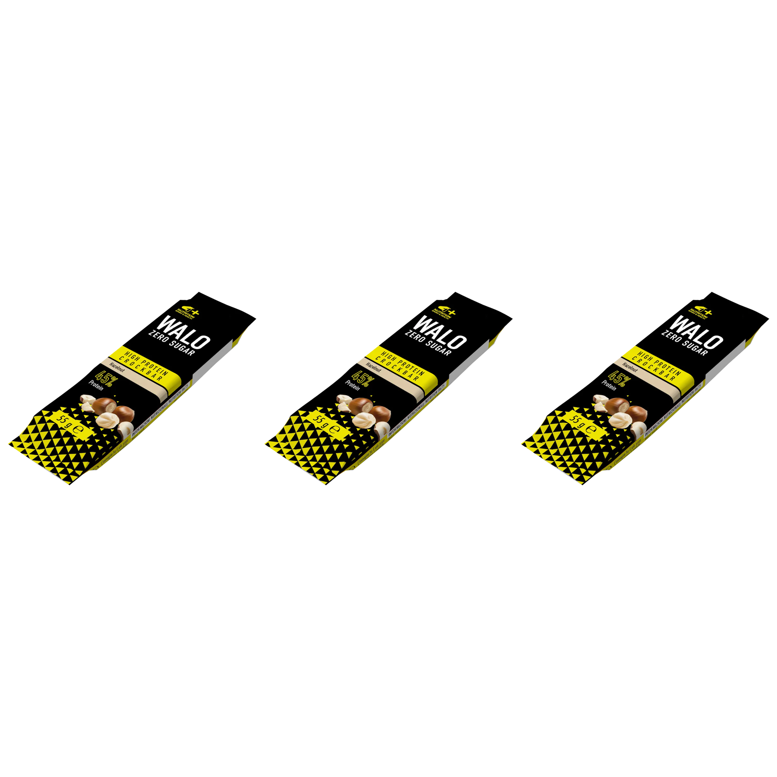 4+ NUTRITION Walo Zero Sugar High Protein CrockBar - 3x 55g