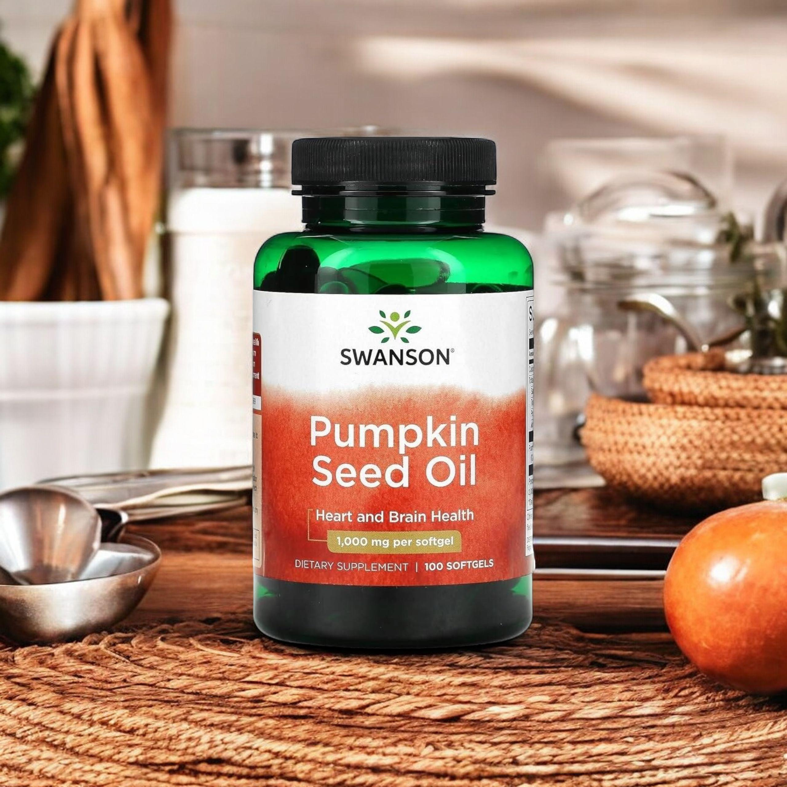 SWANSON - Pumpkin Seed Oil 1000mg - 2x 100 Softgels