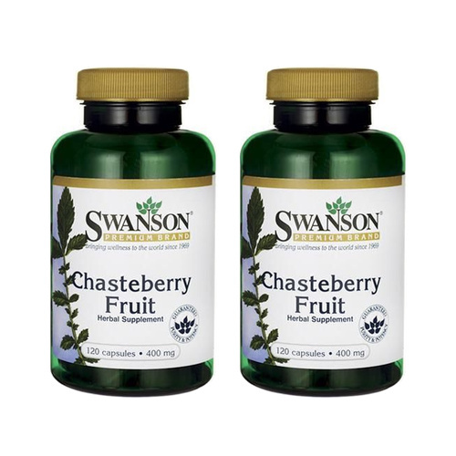 SWANSON Chasteberry Fruit 400mg - 2x 120caps