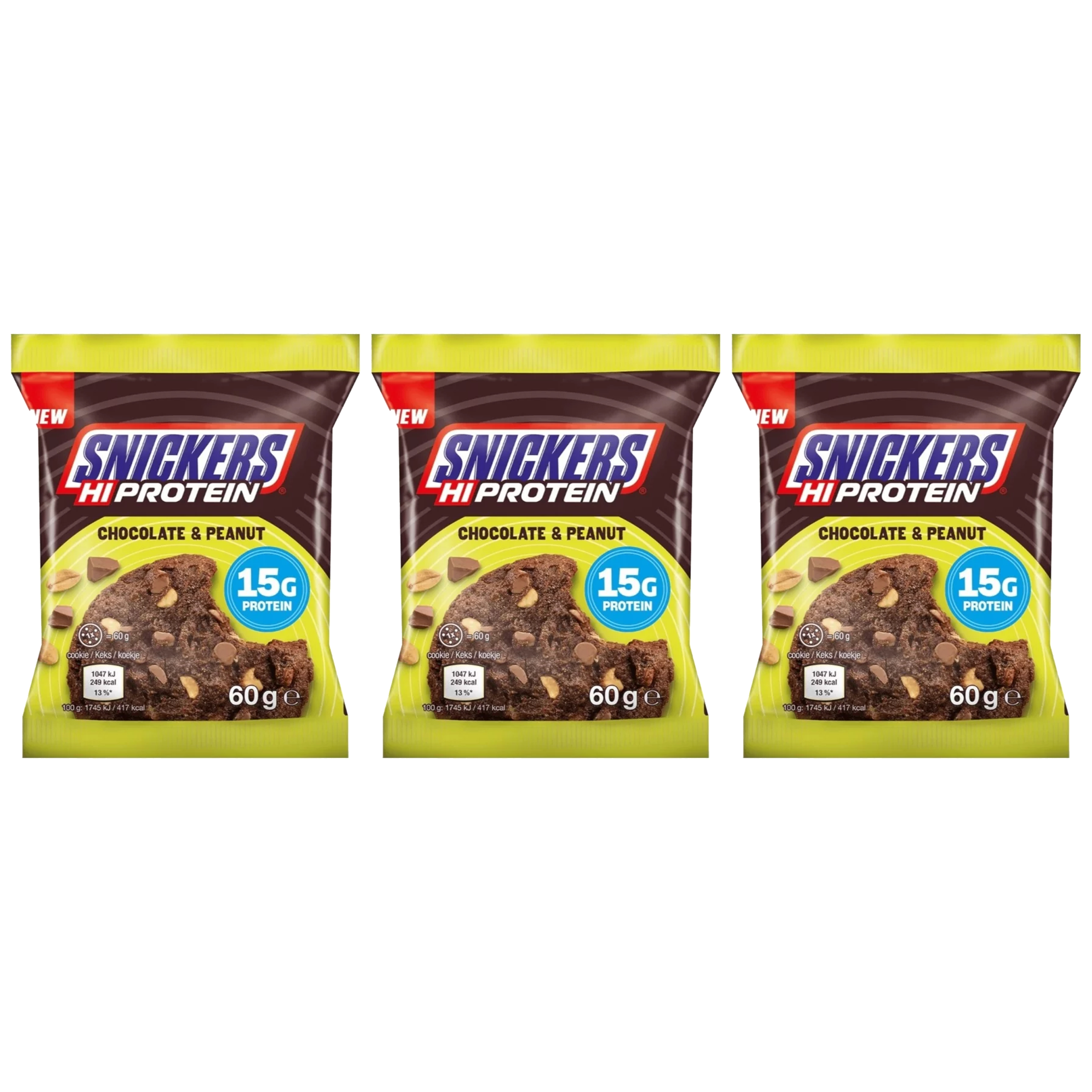 Snickers - High Protein Cookie - 3x 60g