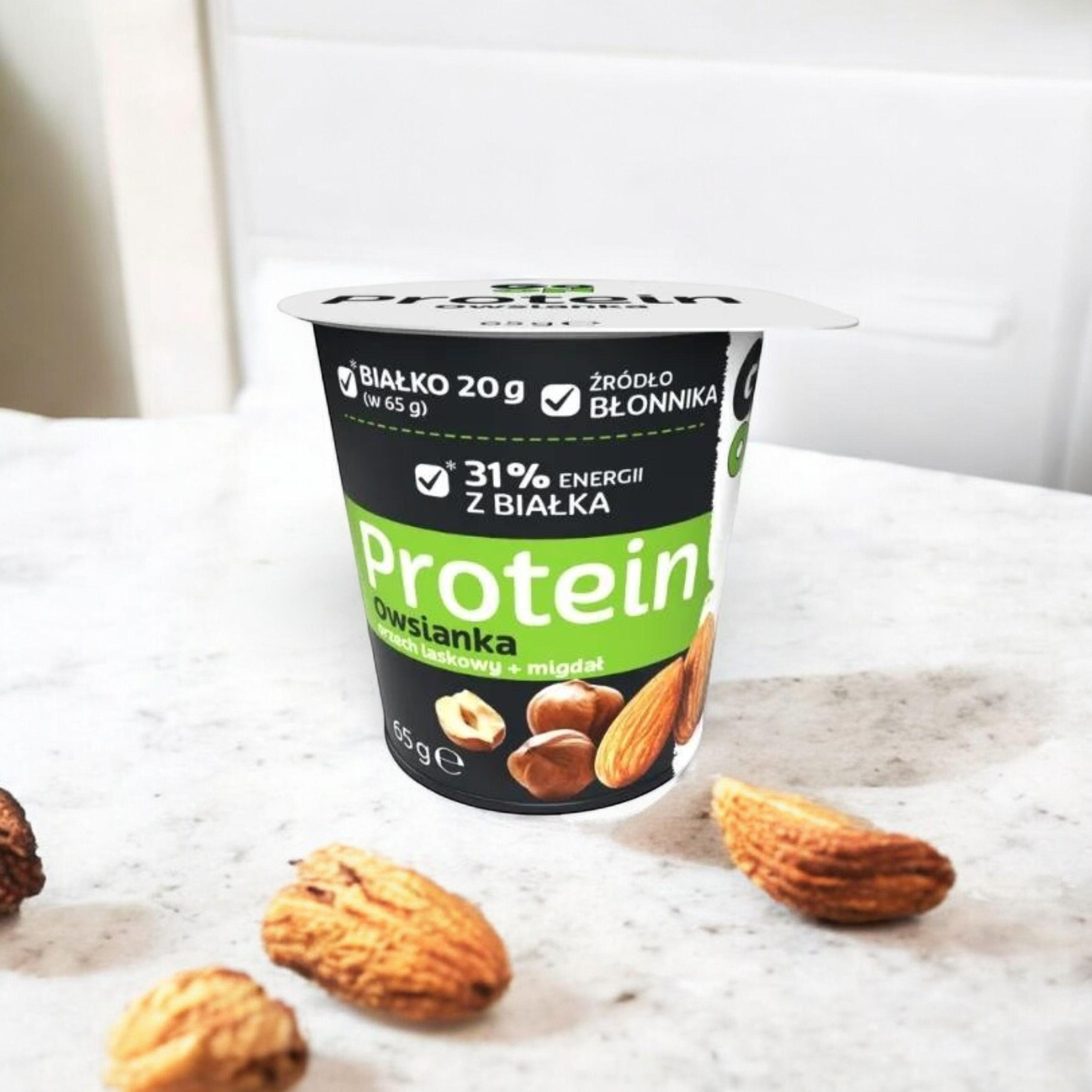 SANTE - Owsianka Protein z Orzechami w Kubku - 3x 65g - Hazelnut + Almond