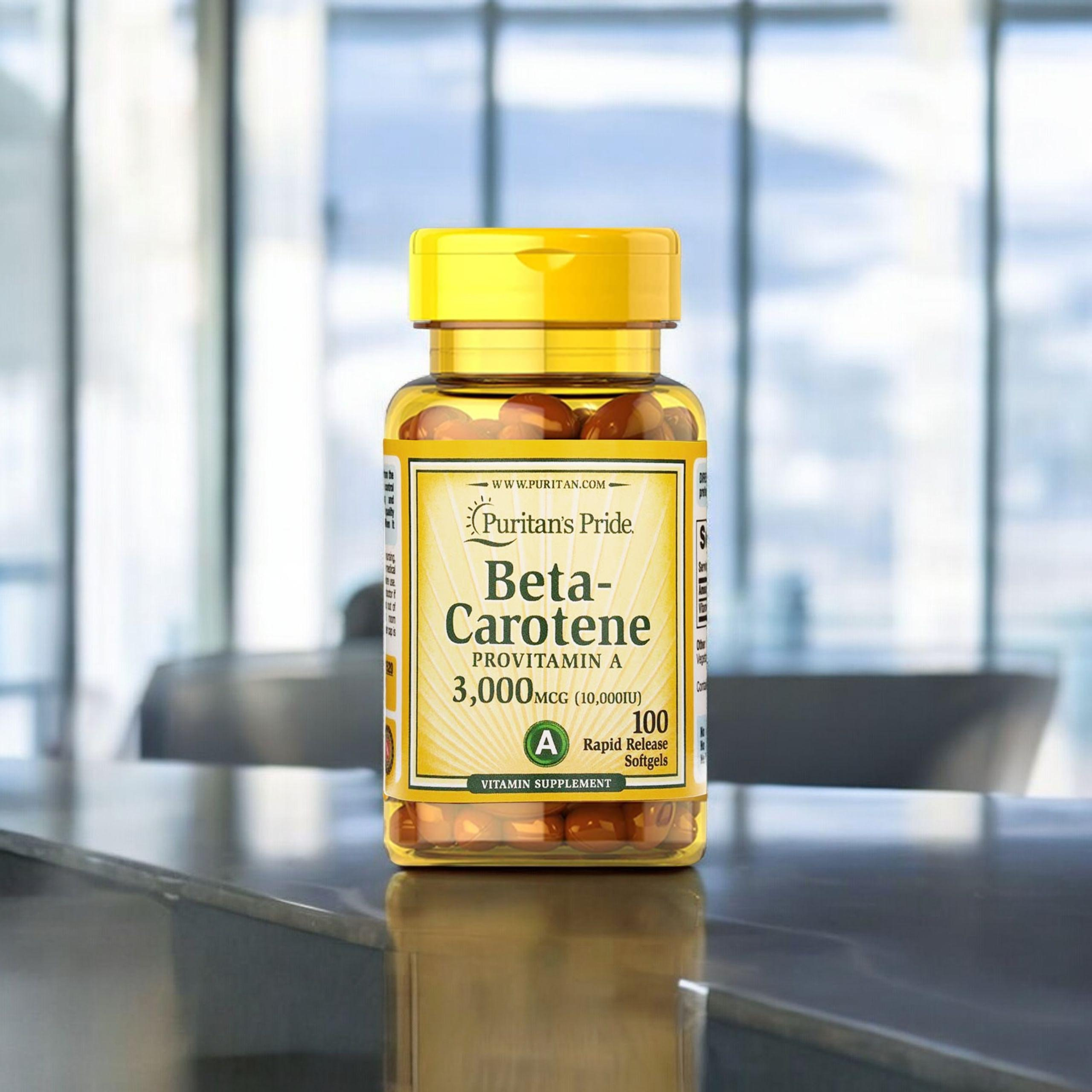 Puritan's Pride Beta - Carotene 10000IU - 3x 100soft gels