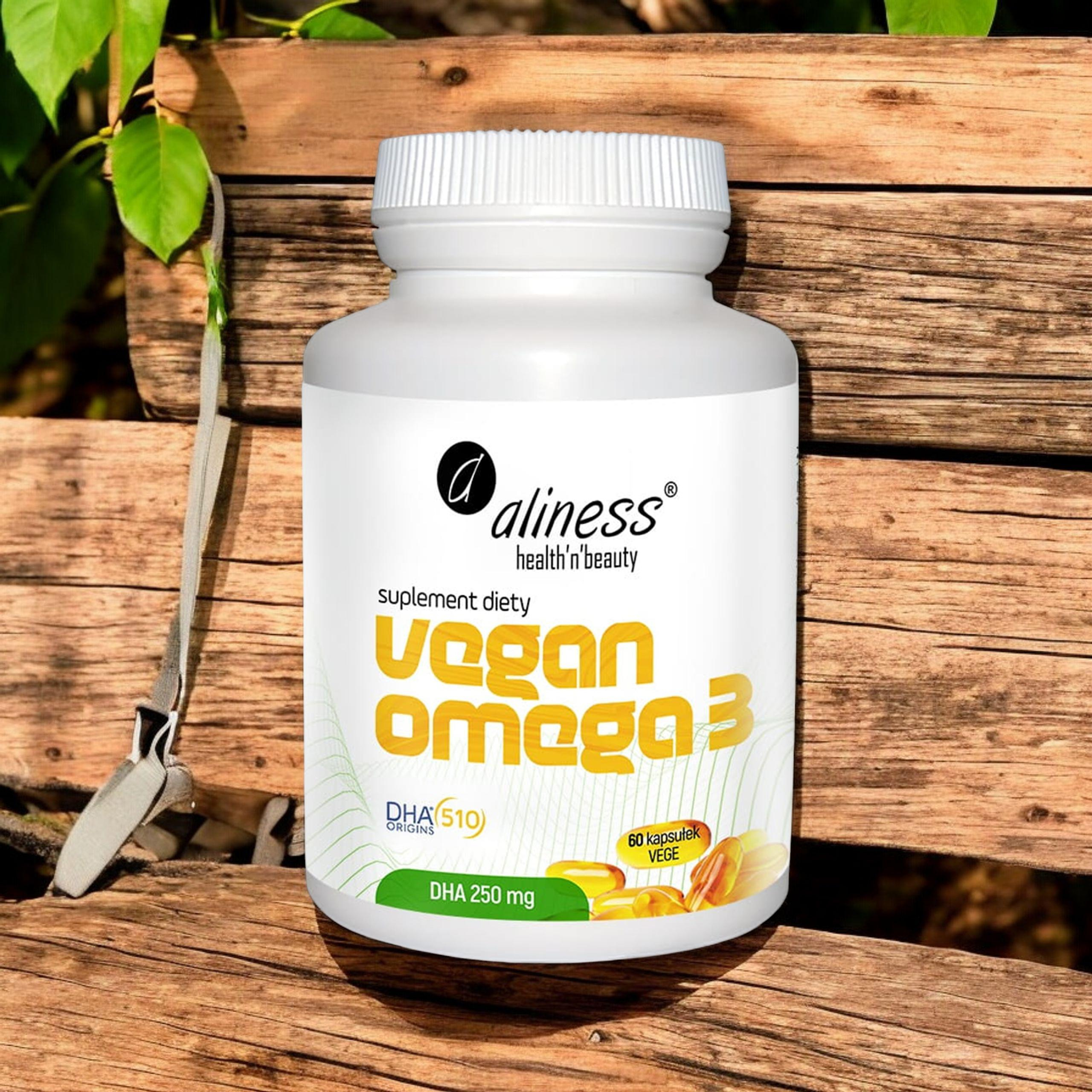 ALINESS - Vegan Omega 3 - DHA 250mg - 3x 60caps.