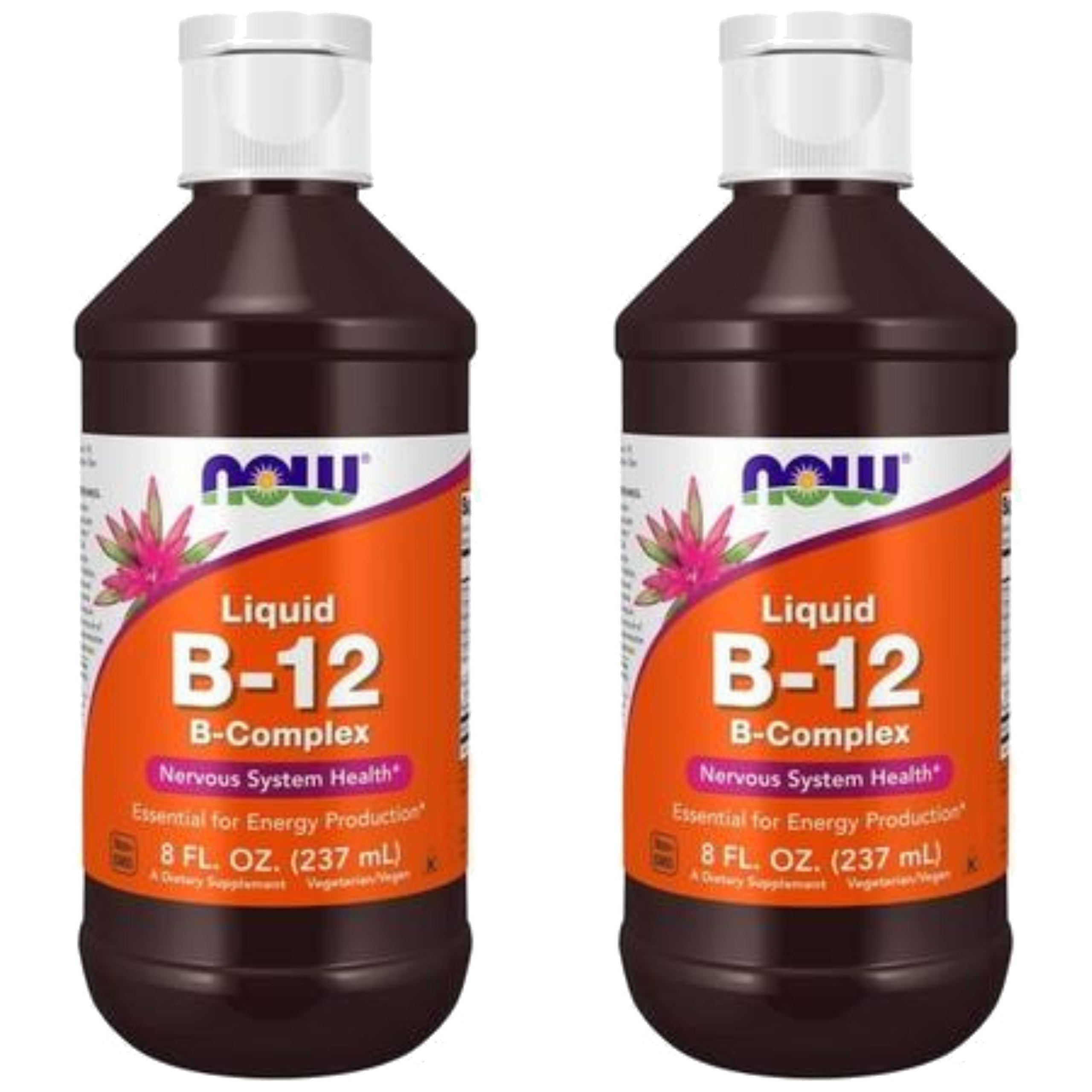 NOW - Vitamin B-12 Liquid B-Complex - 2x 237ml