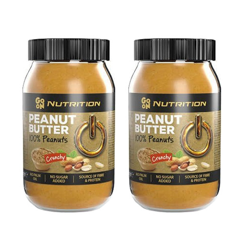 GO ON NUTRITION Peanut Cream 100% Peanuts - 2x 900g - Krem orzechowy