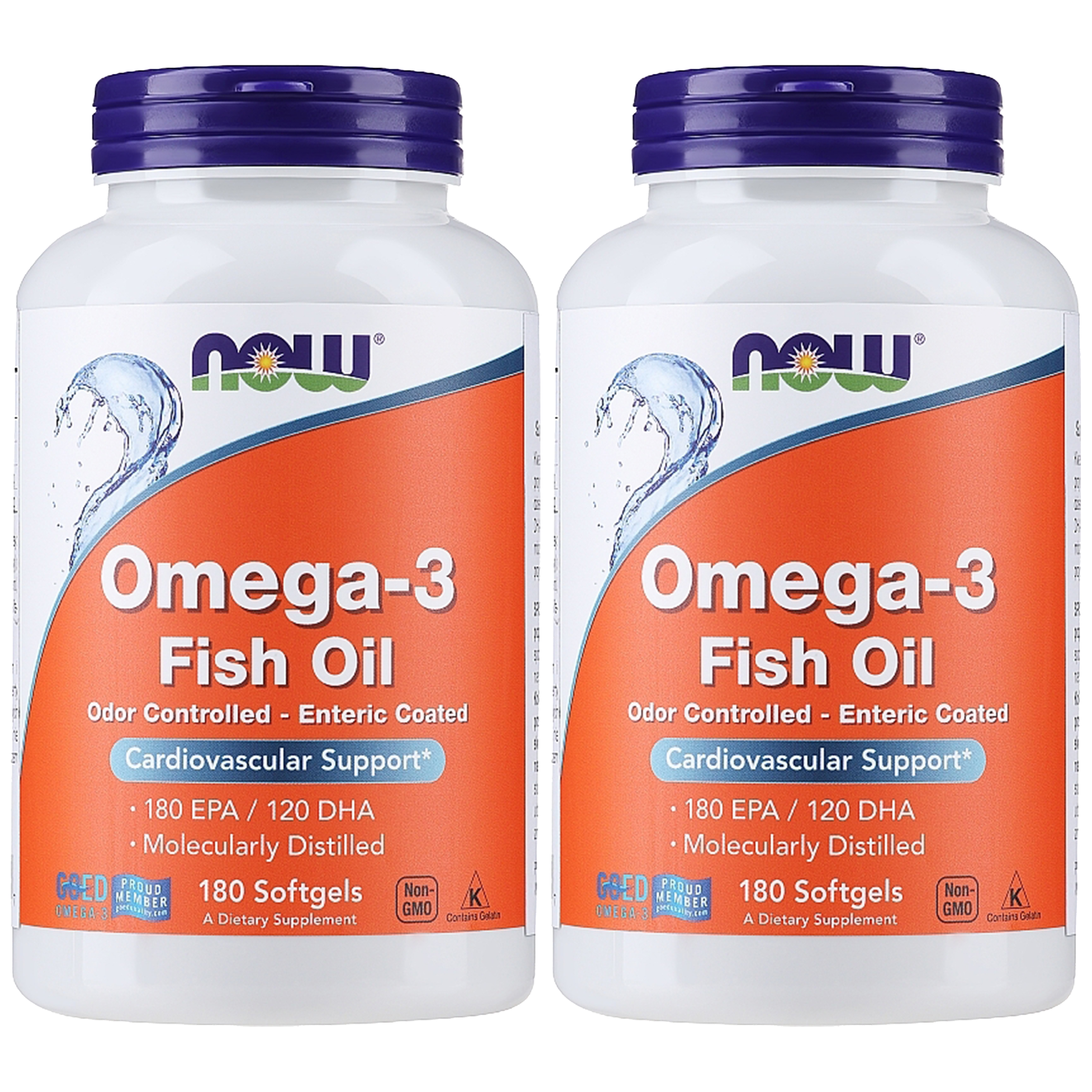 NOW Omega-3 180 EPA / 120 DHA - 2x 180softgels