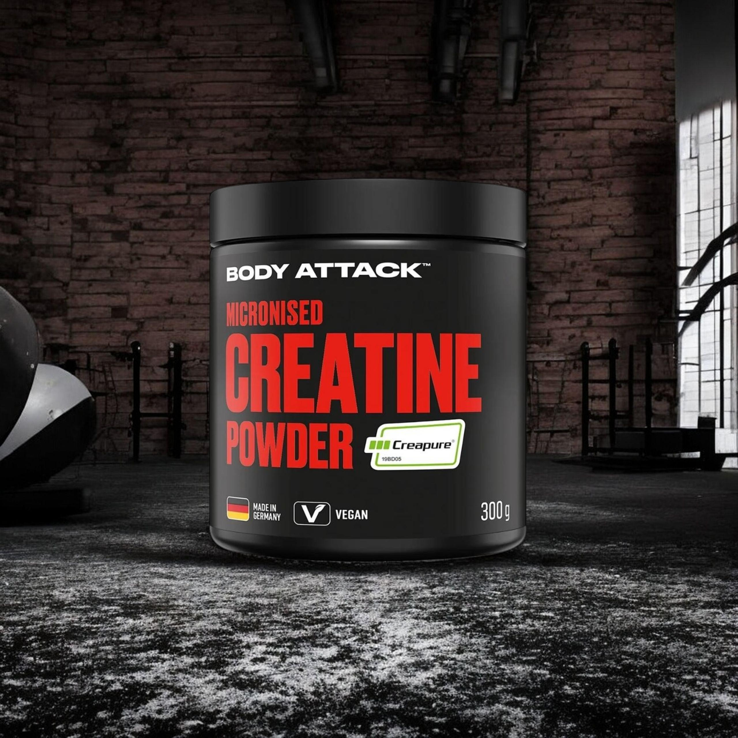 BODY ATTACK Creatine Powder Creapure - 300g - Natural