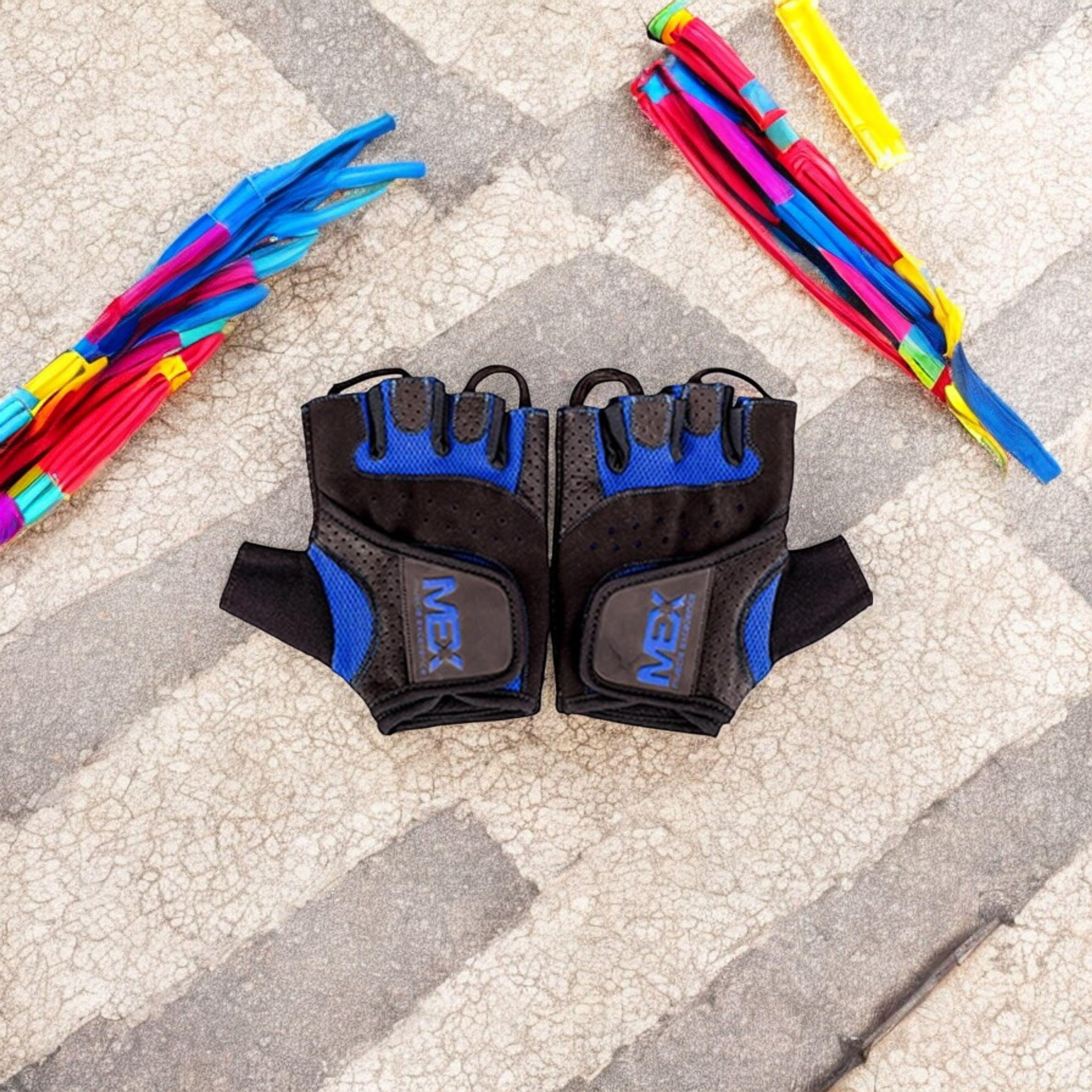 MEX NUTRITION - Pro Elite Blue Gloves - M