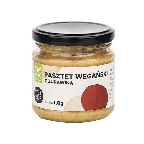 VEGA UP - Pasztet Wegański z Żurawiną - 190g - Cranberry