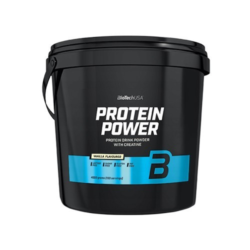 BioTech USA Protein Power - 4000g - Strawberry Banana - WYPRZEDAŻ - 18-03