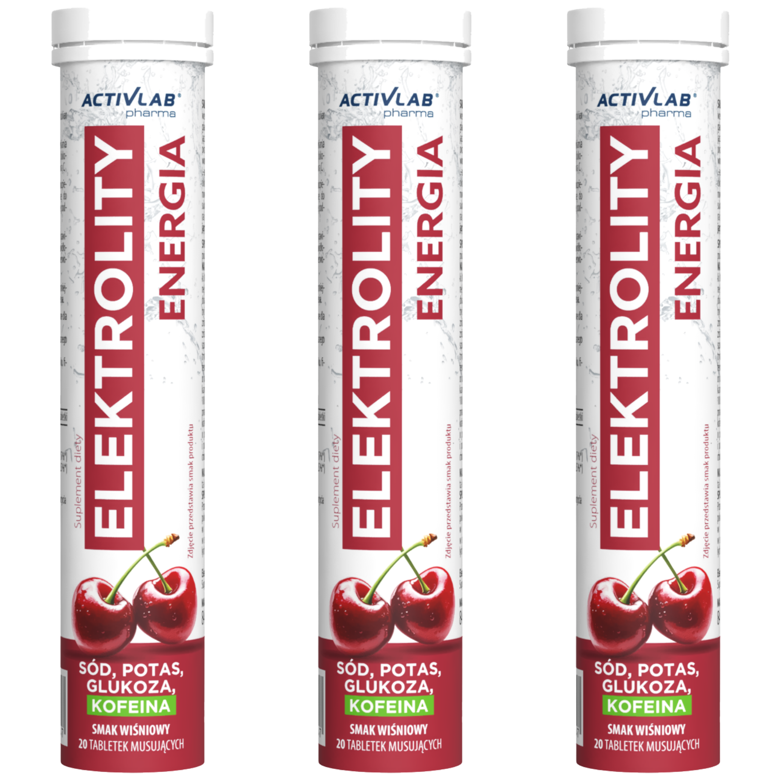 ACTIVLAB PHARMA - Elektrolity Energia - 20tabs - 3x Cherry