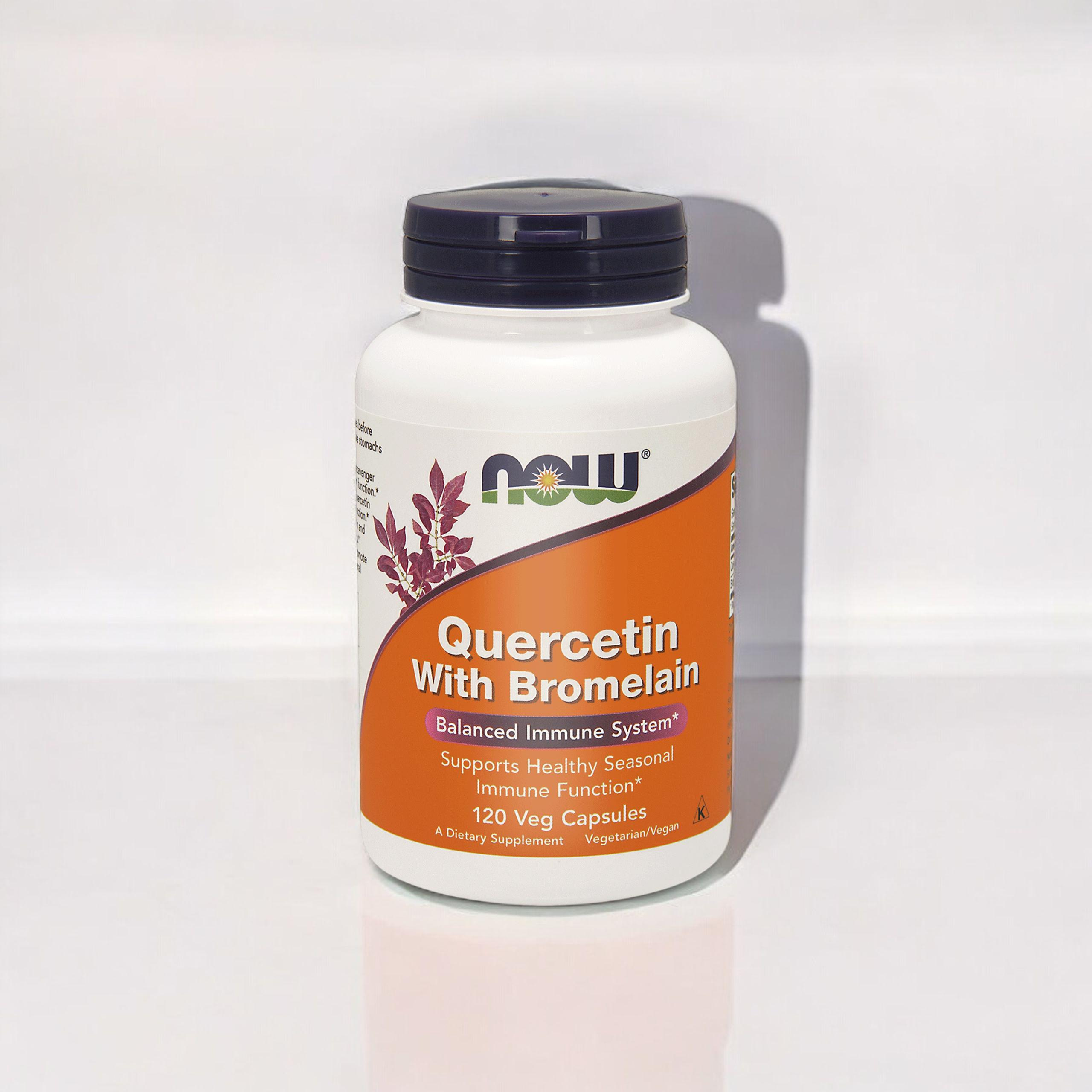 NOW Quercetin With Bromelain - 3x 120vcaps