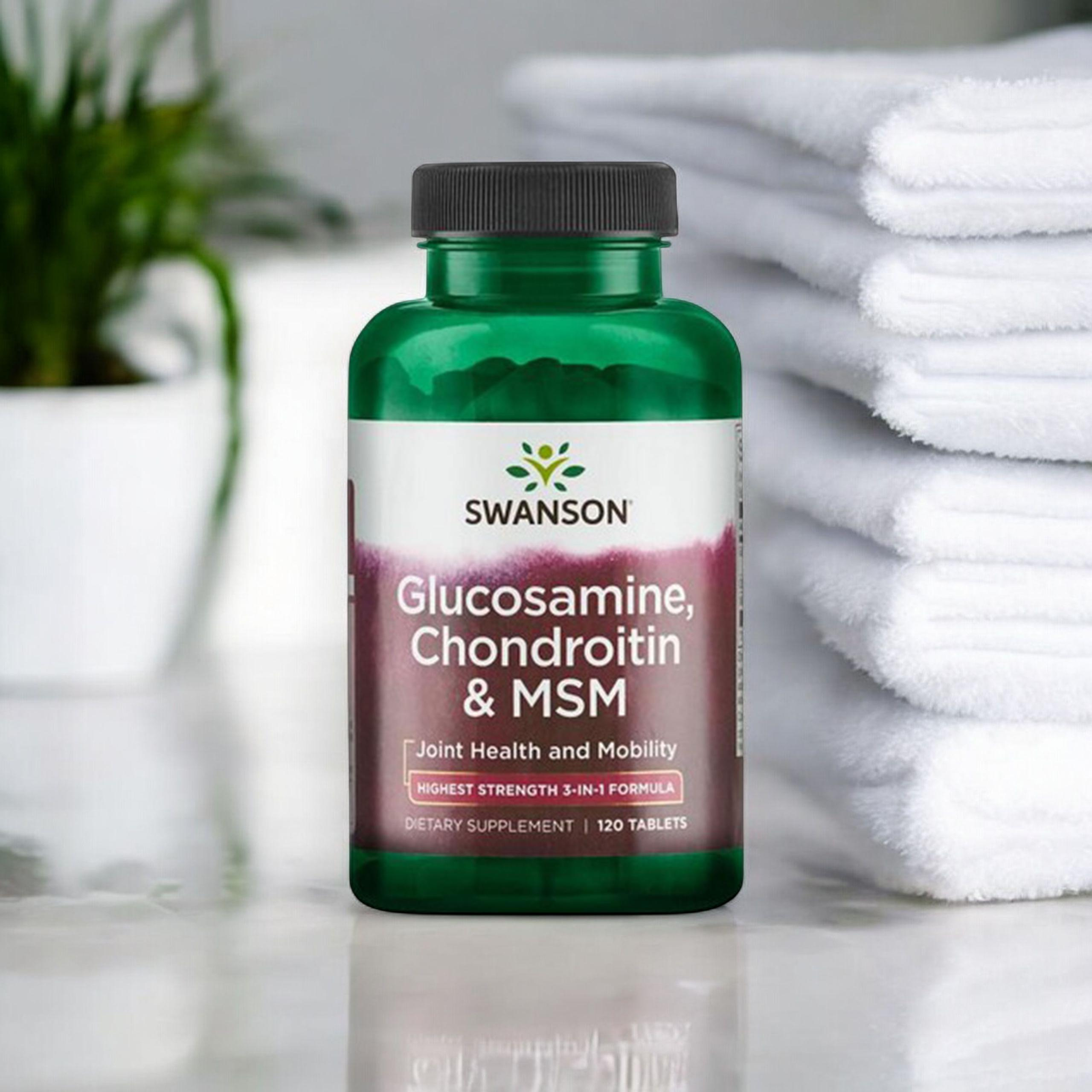 SWANSON Glucosamine, Chondroitin & MSM - 3x 120tabs