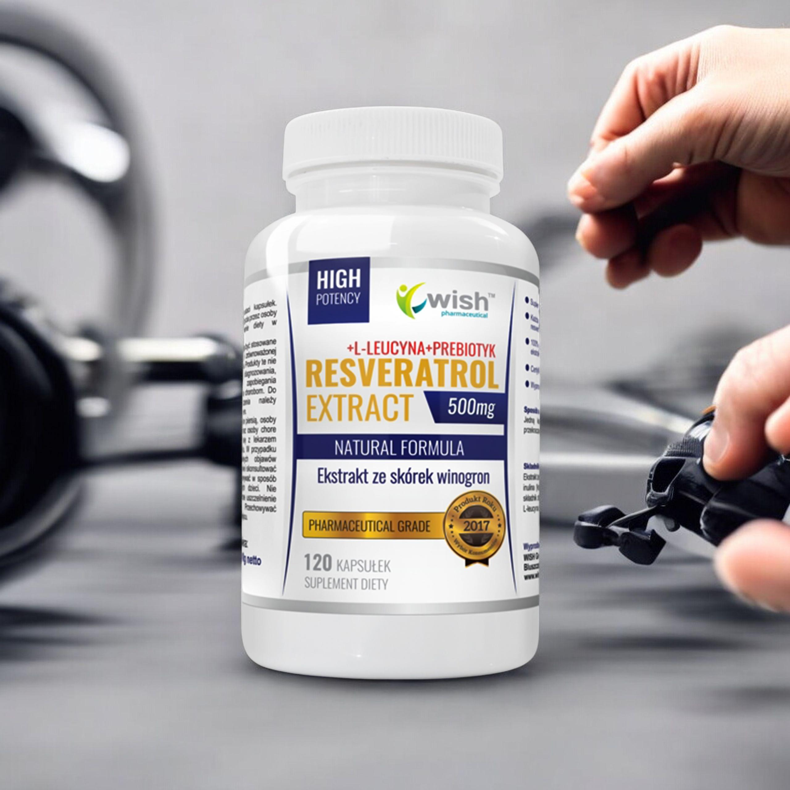 WISH Pharmaceutical Resveratrol Extract 500mg - 120caps