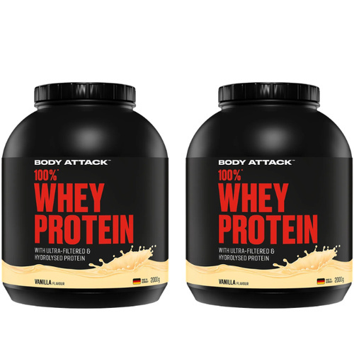 BODY ATTACK - 100% Whey Protein - 2x 2000g