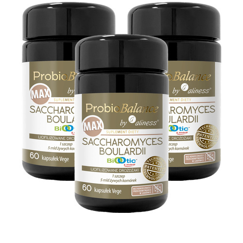 ALINESS - ProbioBALANCE Max Saccharomyces Boulardii 5mld - 60vcaps. x3
